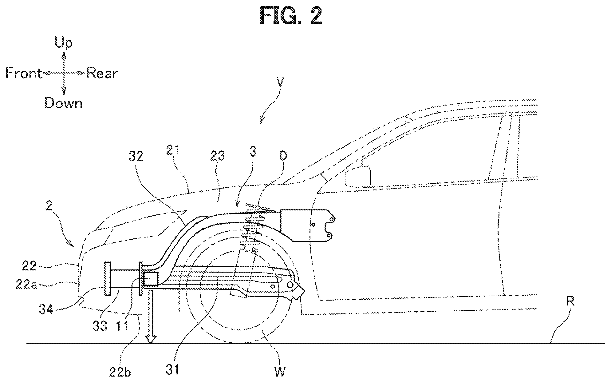 Patent US12092449 Figure 2 – Preview road surface detection device