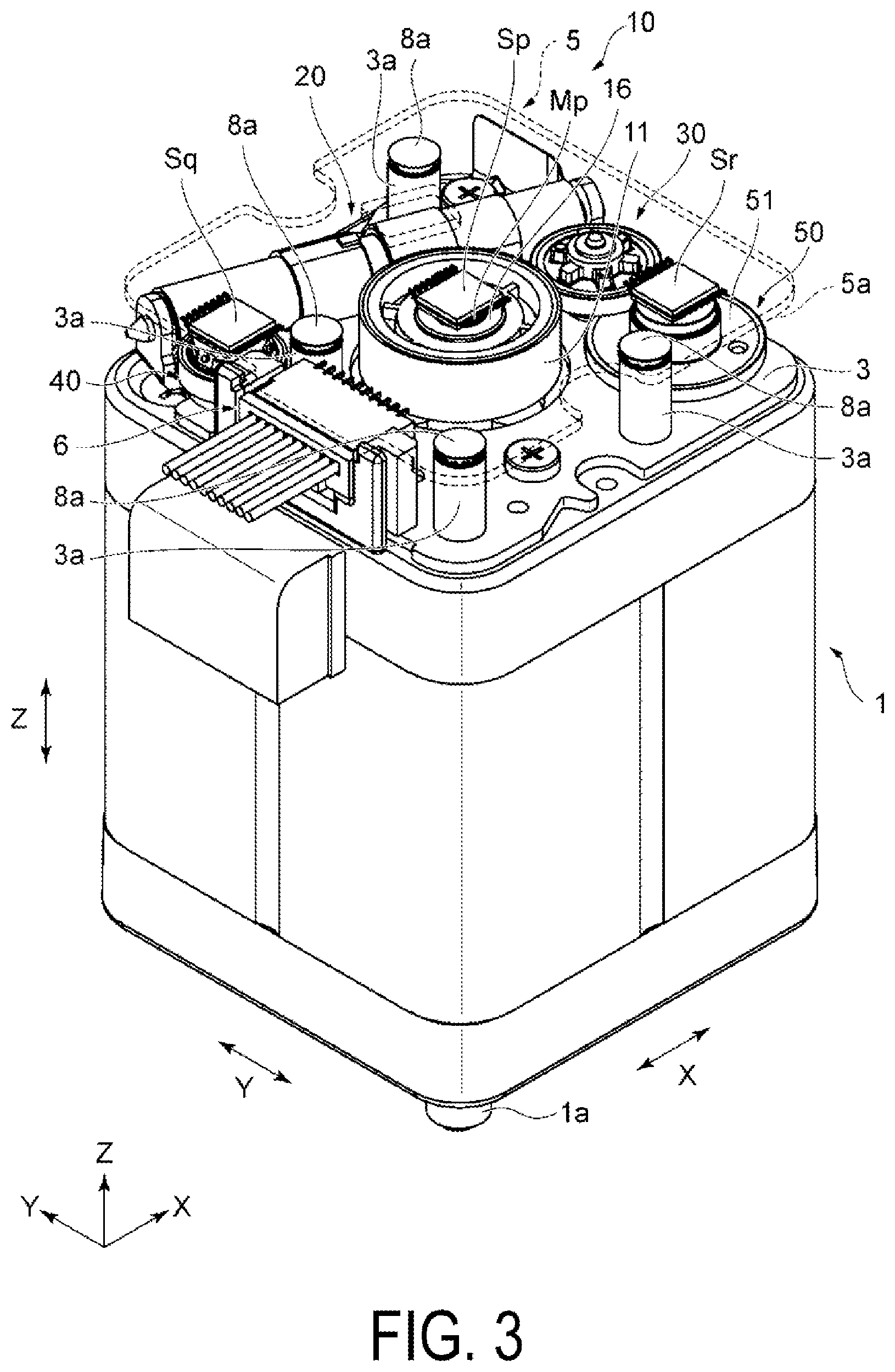 Patent US12092455 Figure 3 – Absolute encoder for reducing influence of a leakage magnetic flux