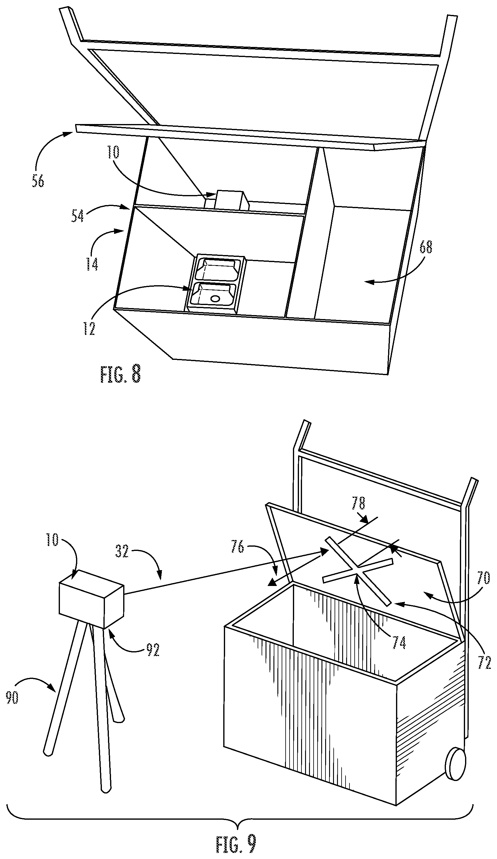 Patent US12092457 Figure 5 – Laser emitter with a modular storage unit