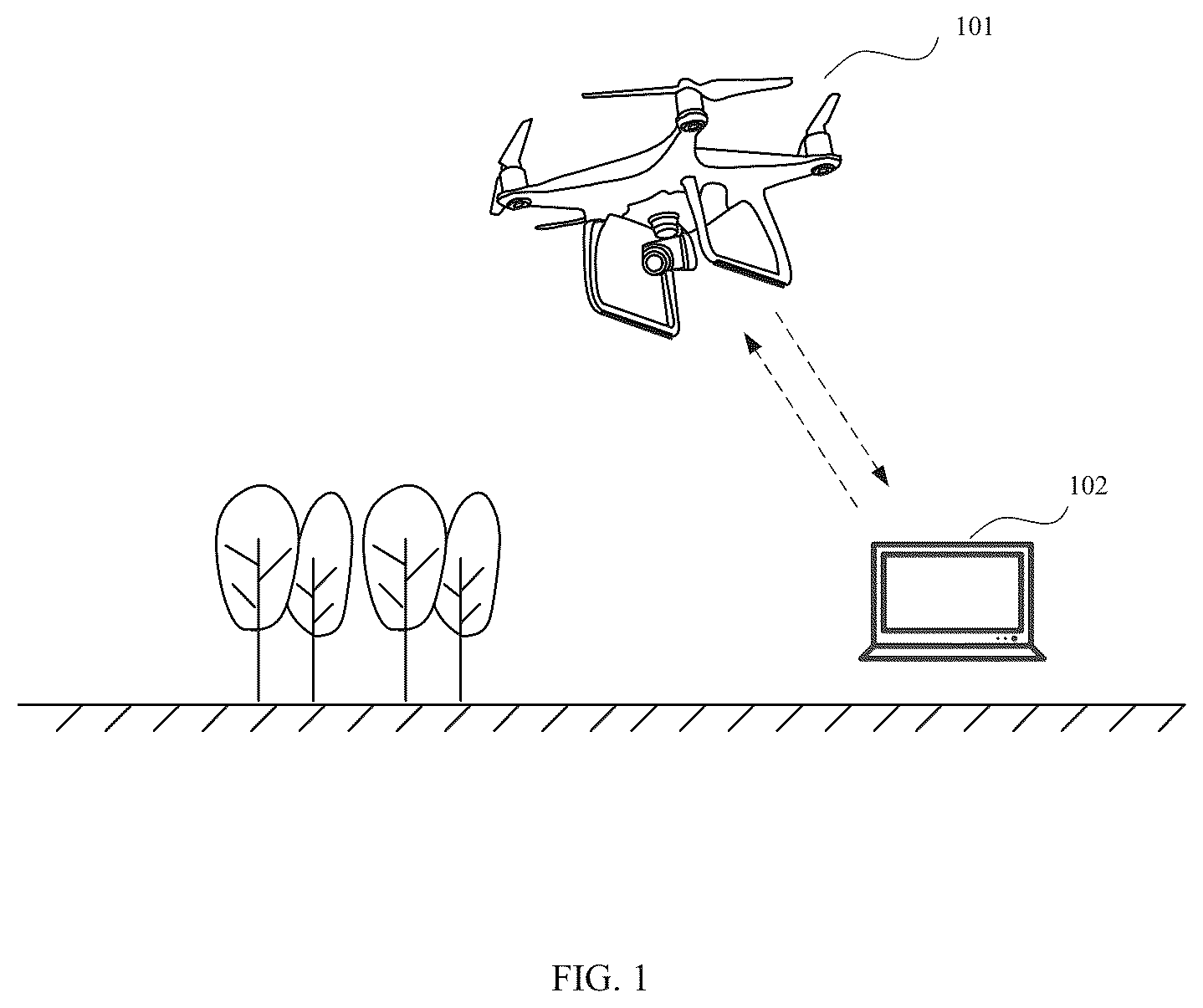 Patent US12092463 — Real-time display method, device, system and storage medium of three-dimensional point cloud — Figure 1