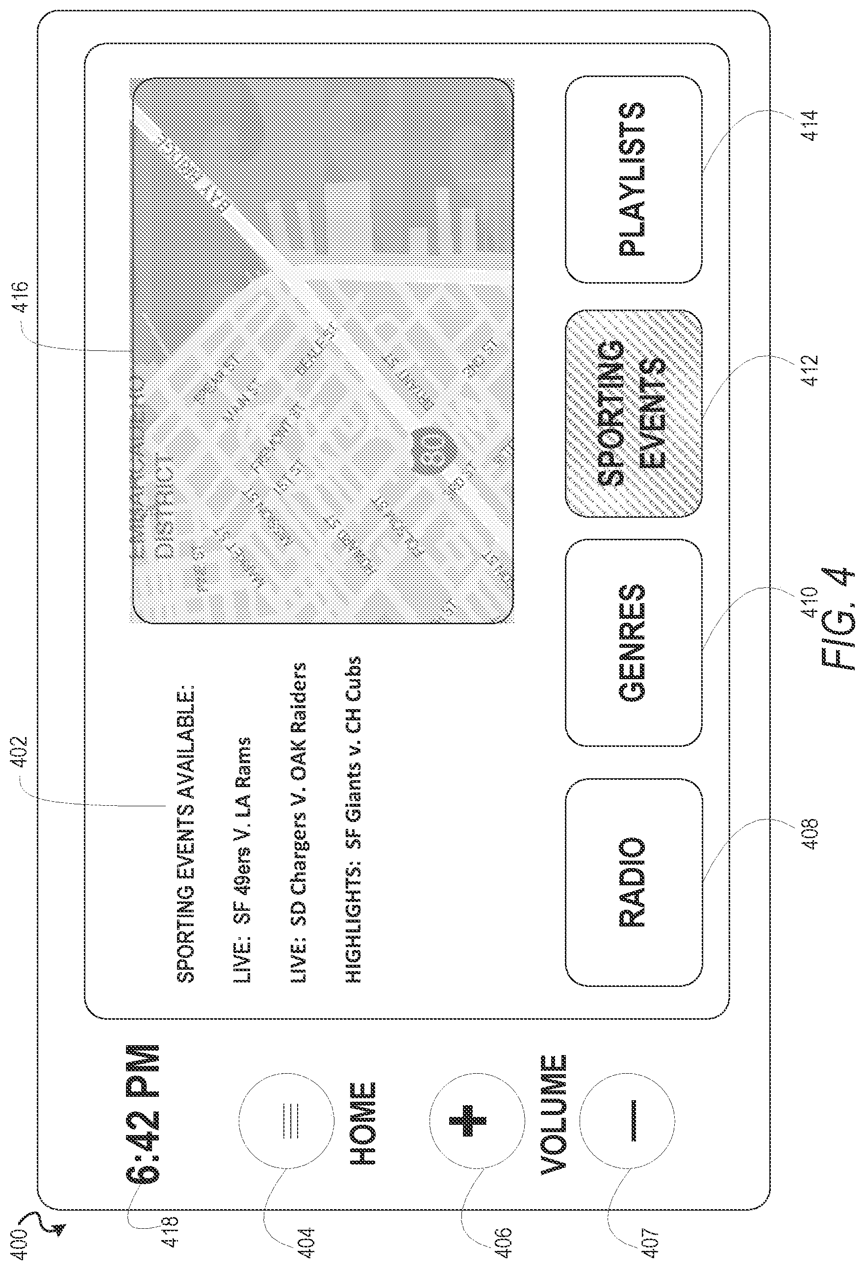 Patent US12092466 Figure 4 – Dynamic content delivery based on vehicle navigational attributes