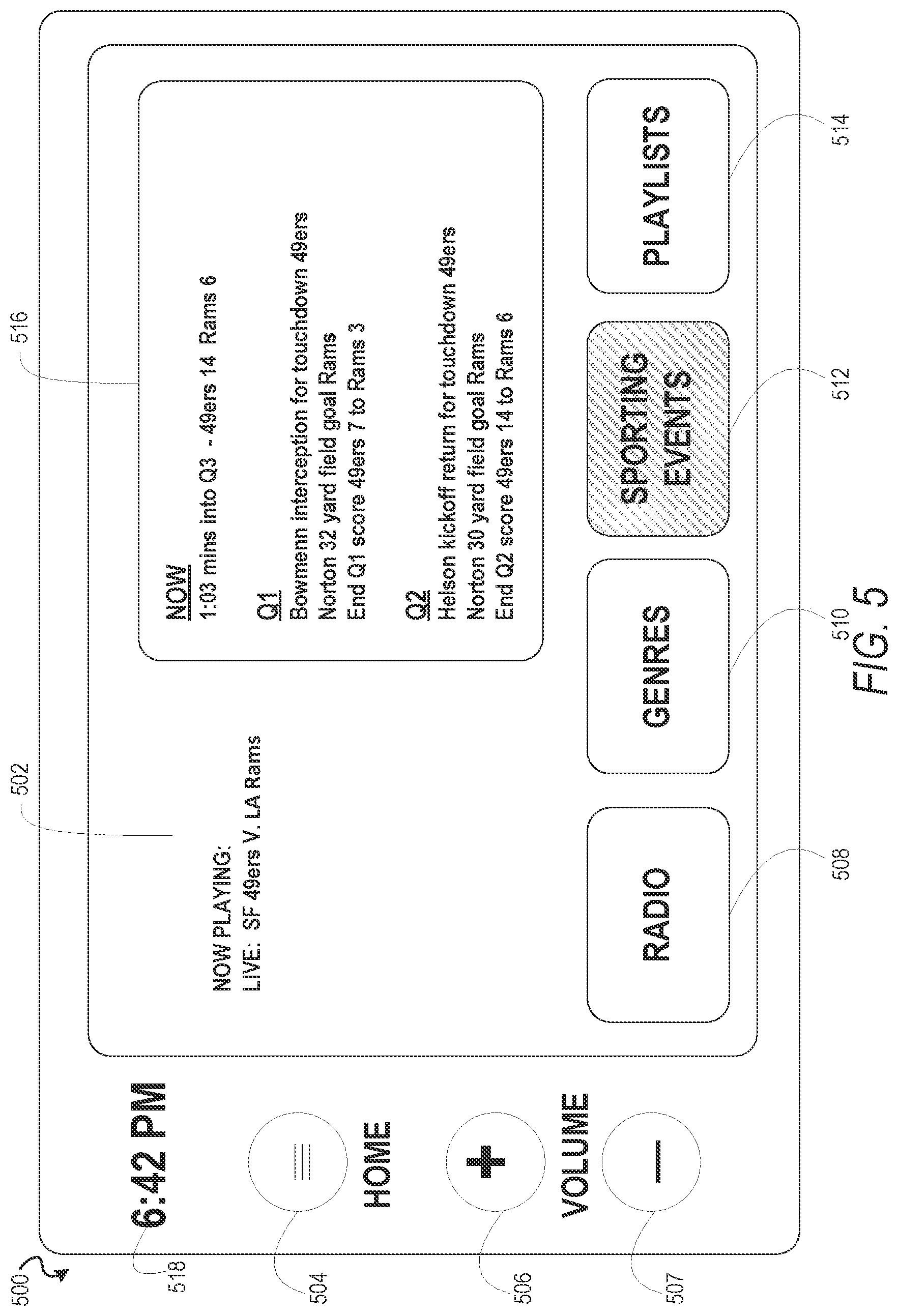 Patent US12092466 Figure 5 – Dynamic content delivery based on vehicle navigational attributes