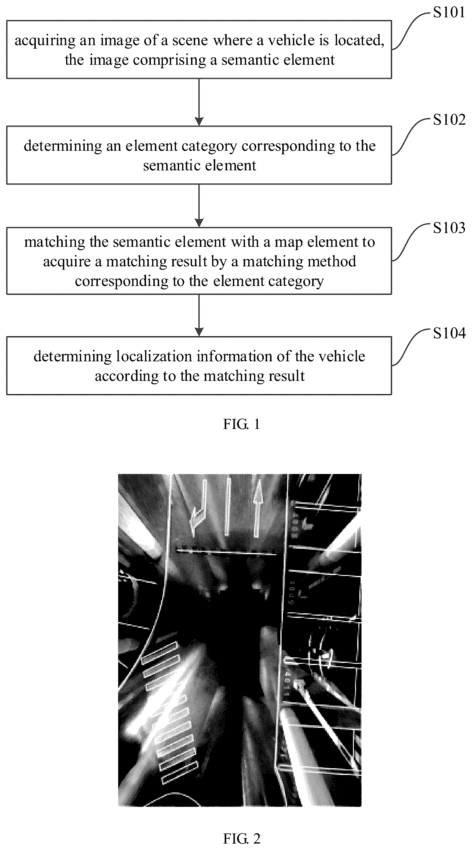 Patent US12092470 Figure 1 – Vehicle localization method and device, electronic device and storage medium