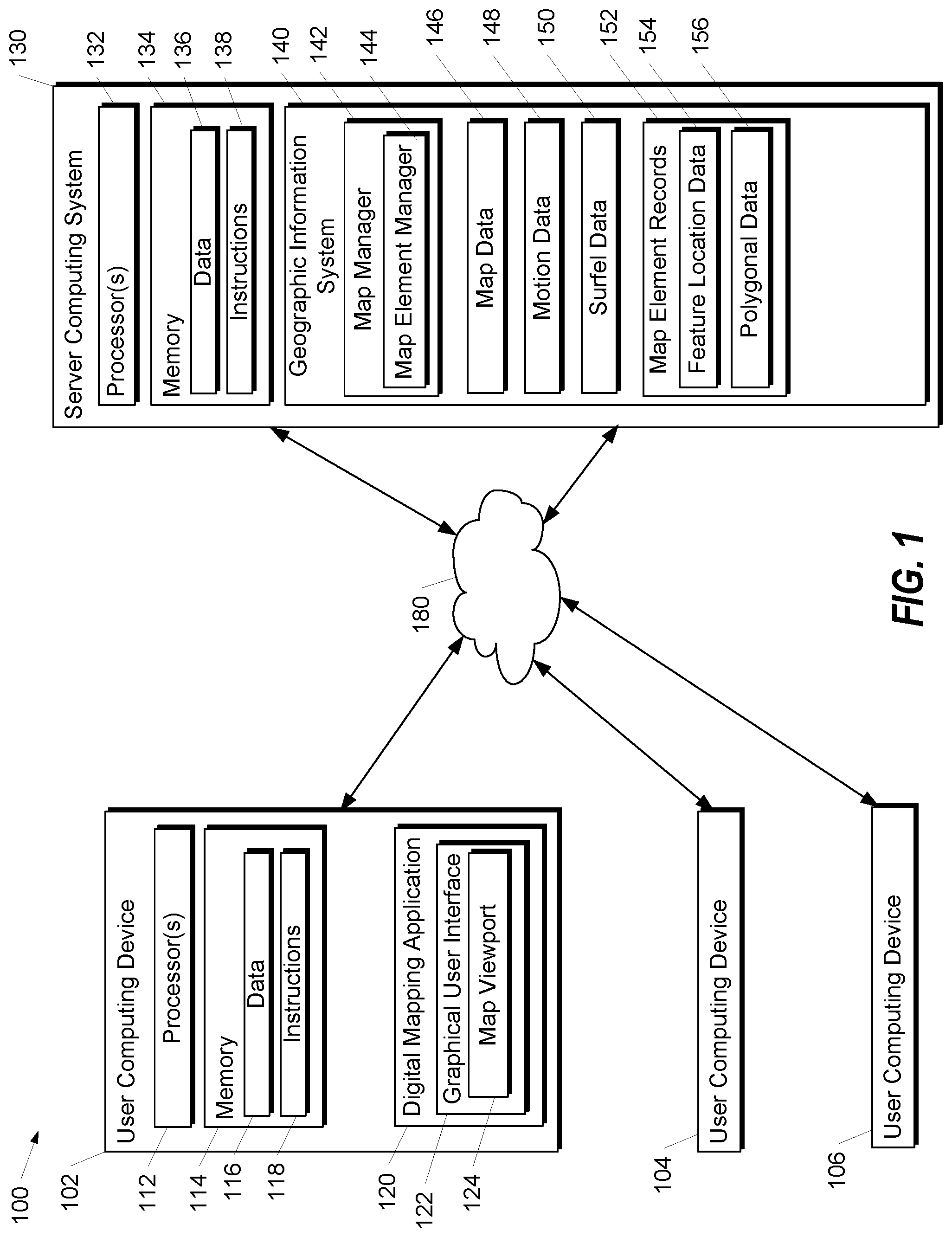 Patent US12092479 Figure 1 – Map feature identification using motion data and surfel data