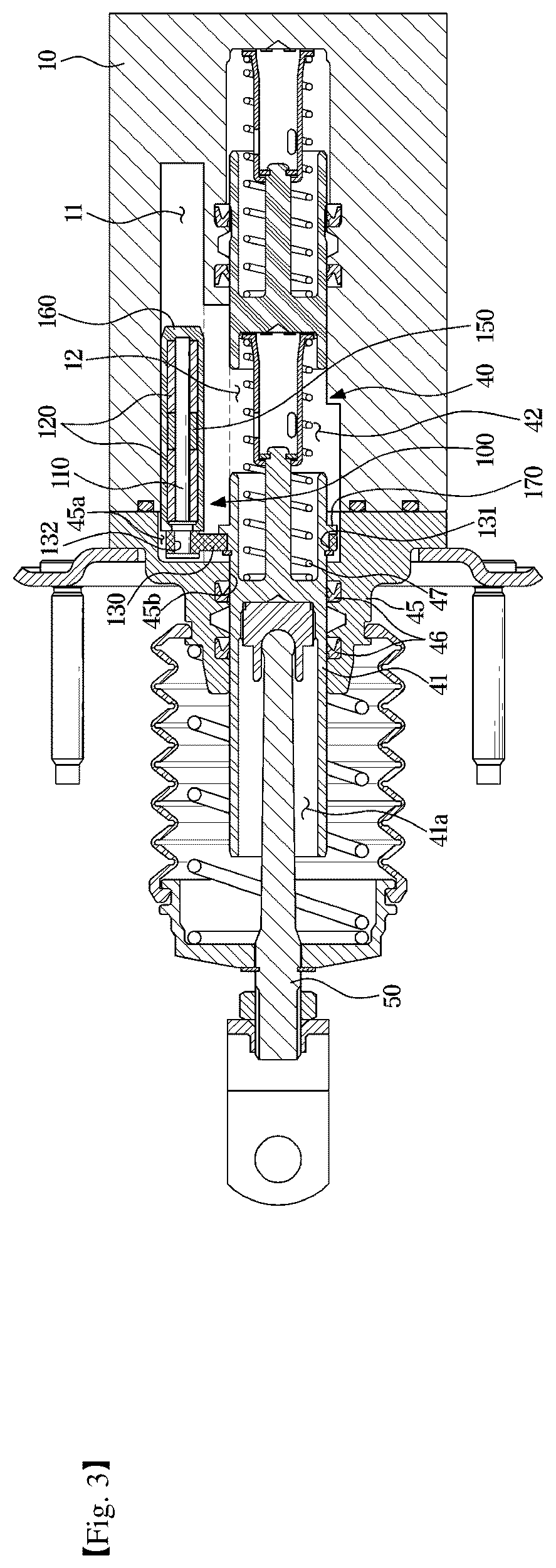 Patent US12092491 Figure 3 – Apparatus for sensing displacement of brake pedal