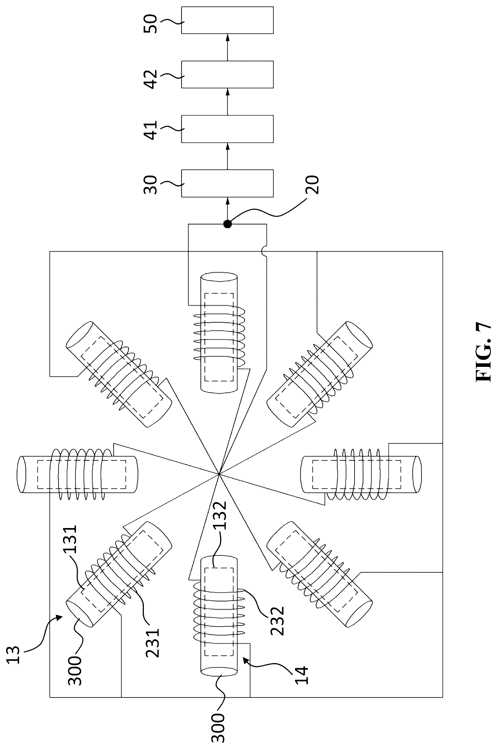 Patent US12092494 Figure 7 – Apparatus for non-polarity correction and displacement measurement of object using search coil type sensor