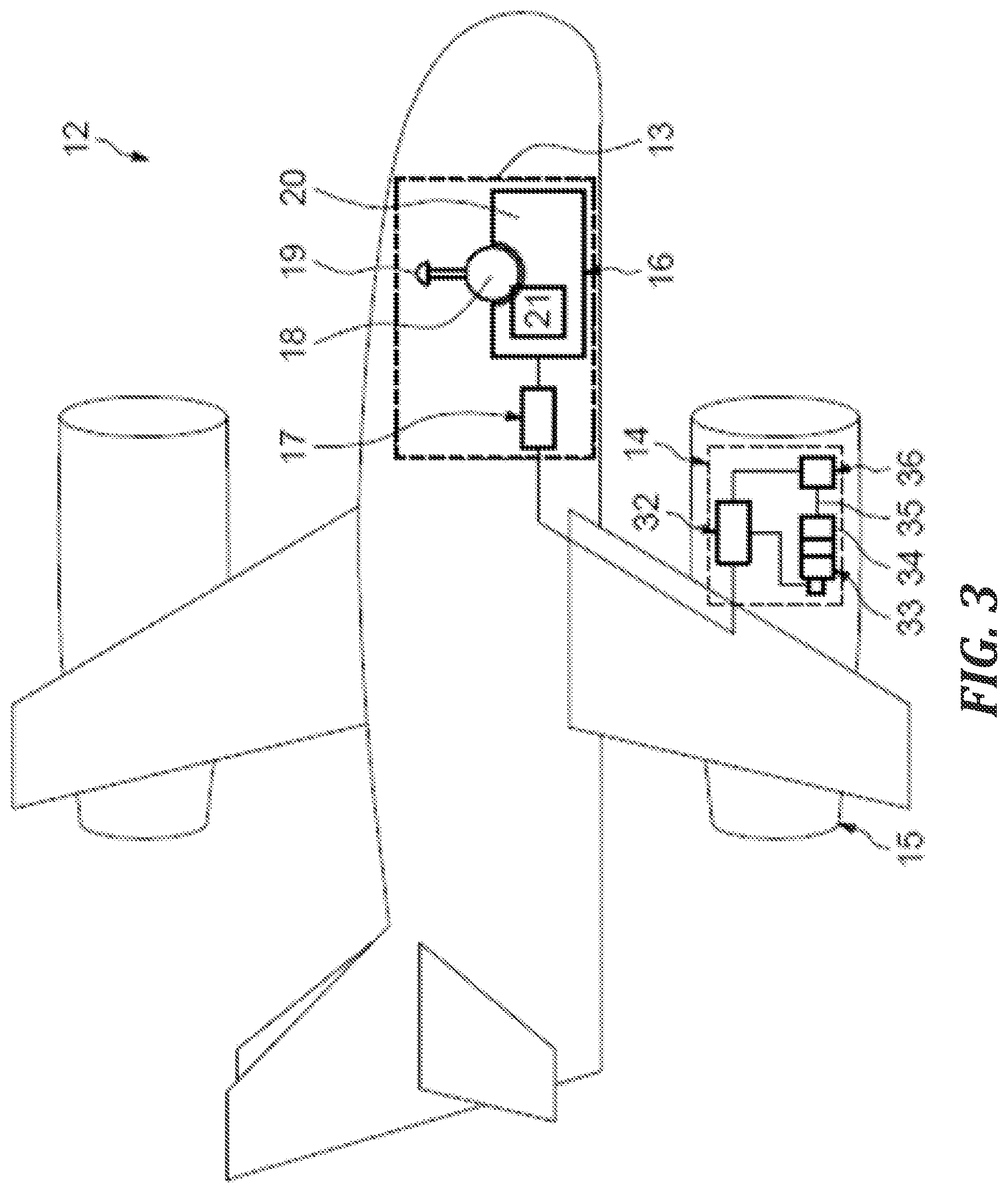 Patent US12092495 Figure 3 – Variable inductive displacement sensor, associated device, system and aircraft