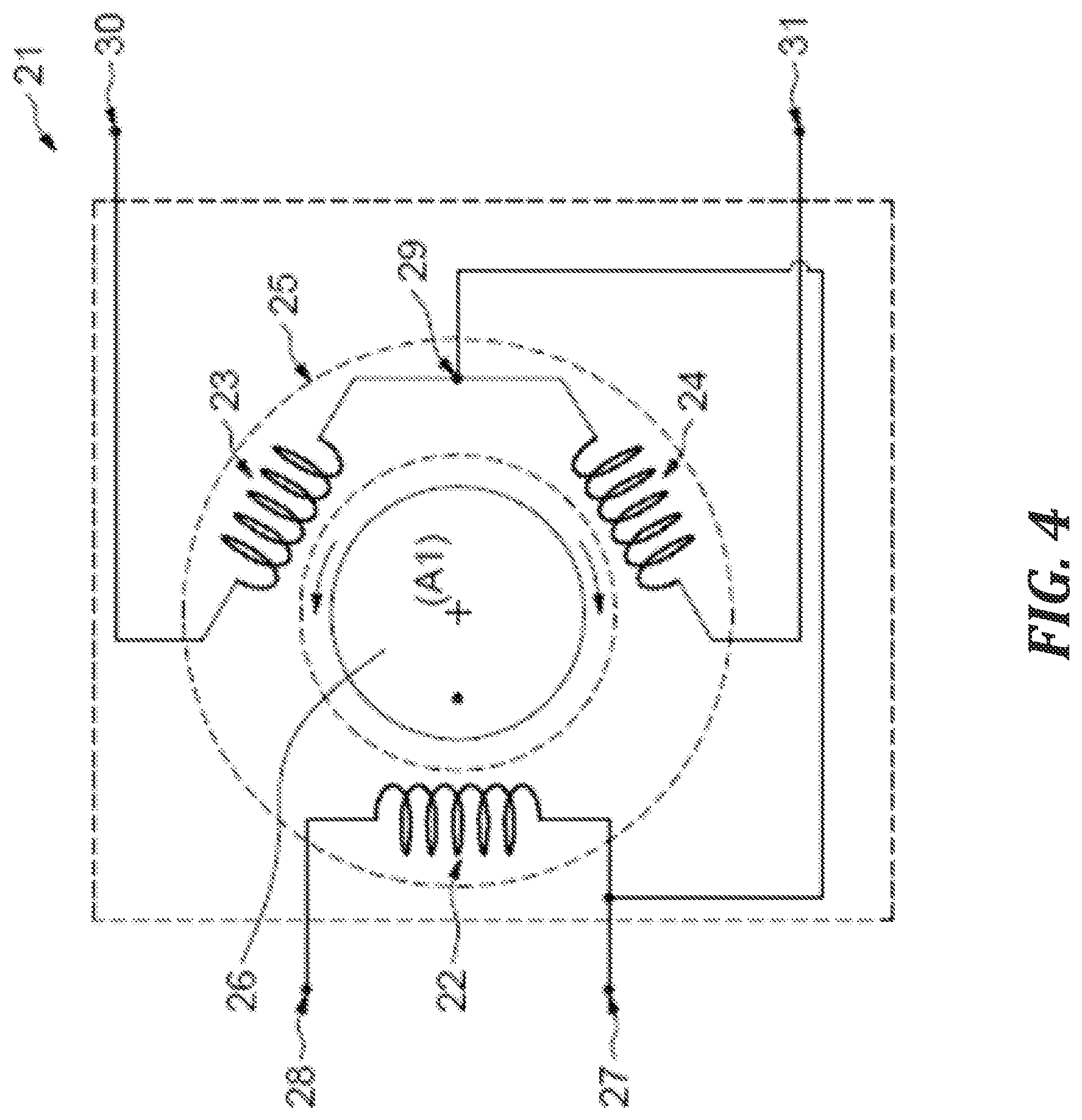 Patent US12092495 Figure 4 – Variable inductive displacement sensor, associated device, system and aircraft