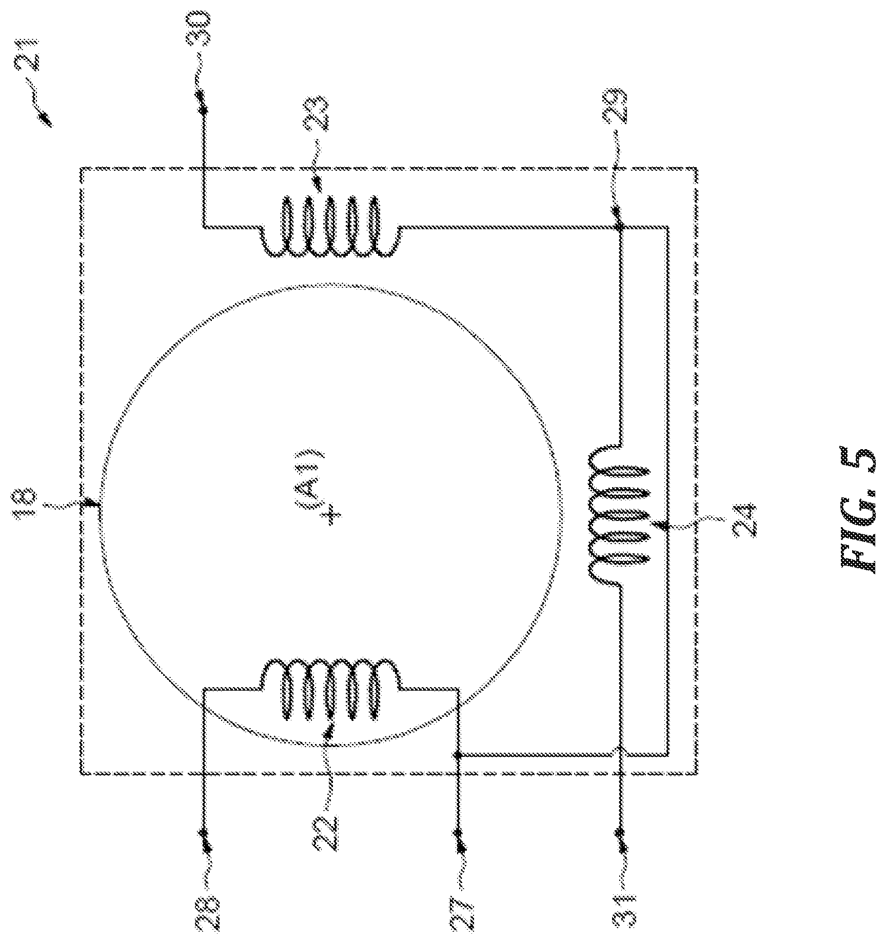 Patent US12092495 Figure 5 – Variable inductive displacement sensor, associated device, system and aircraft
