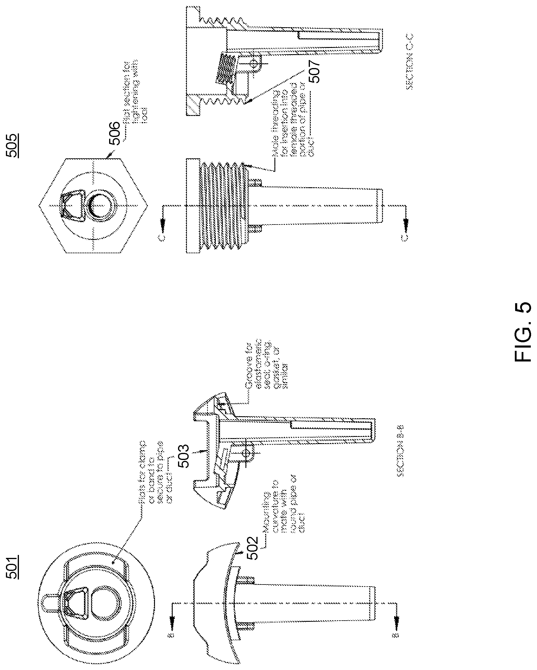 Patent US12092500 Figure 5 – Fluid flow detection device