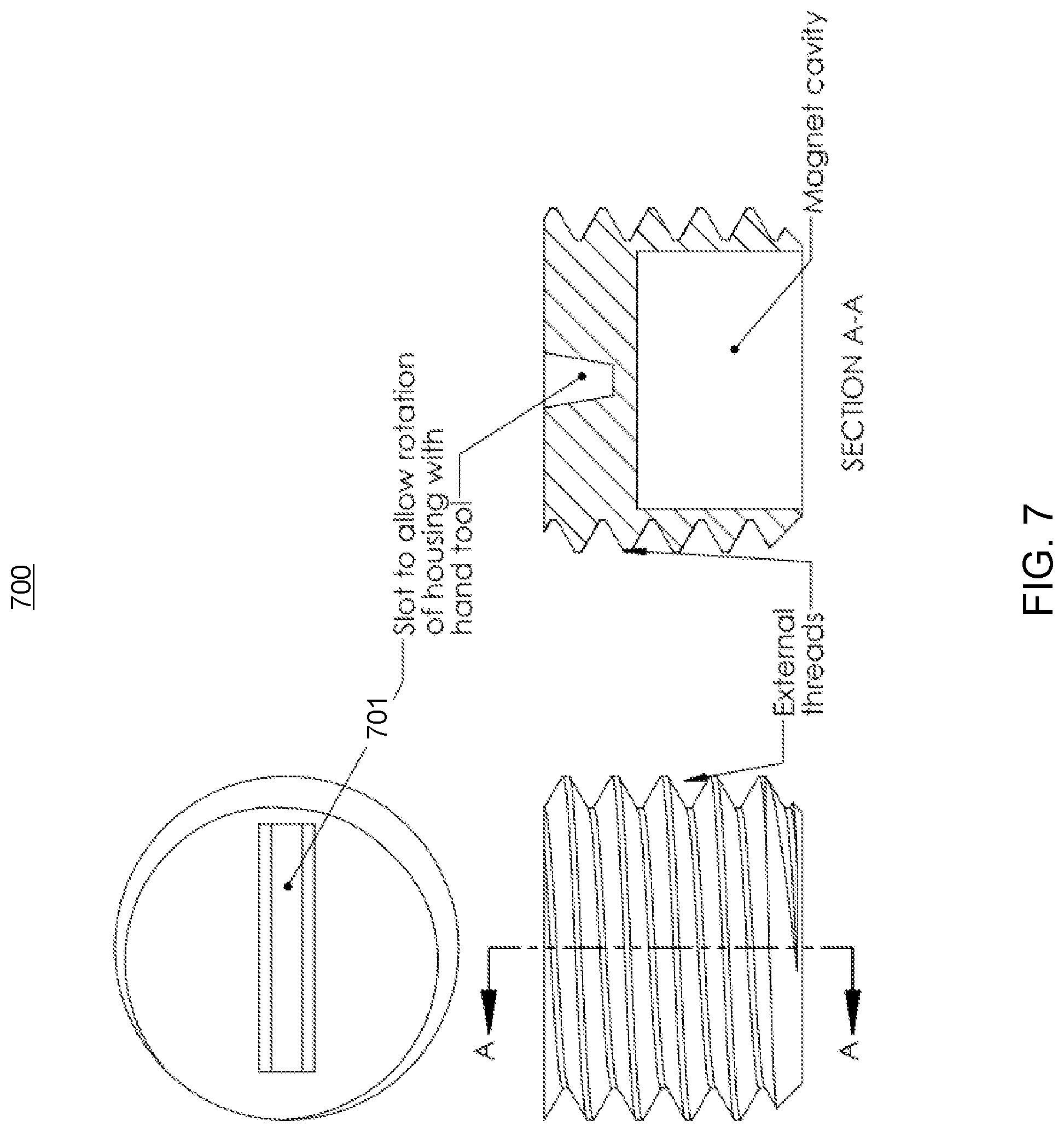 Patent US12092500 Figure 7 – Fluid flow detection device