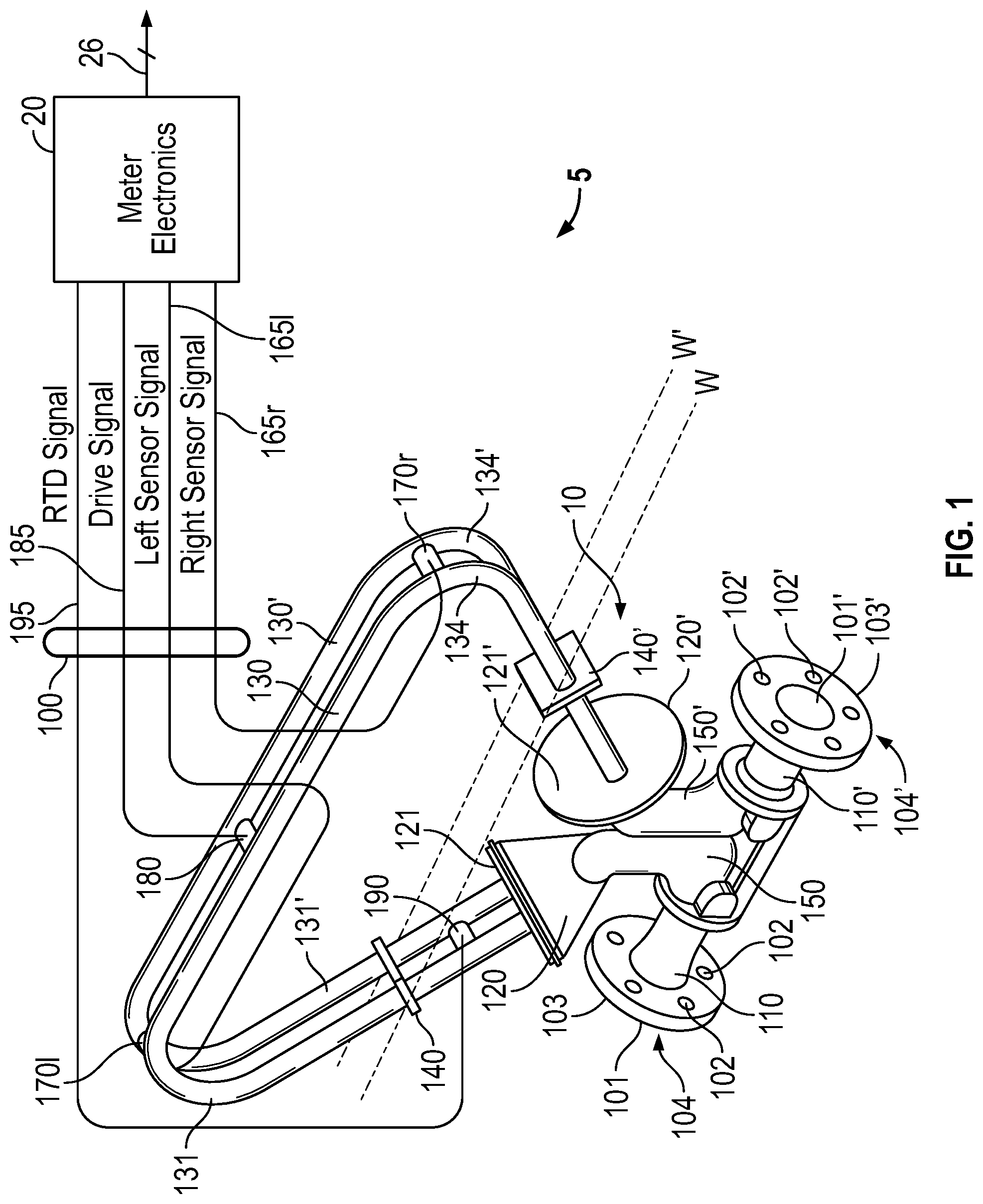 Patent US12092503 — Notification of events and apportioning of process data in a meter — Figure 1