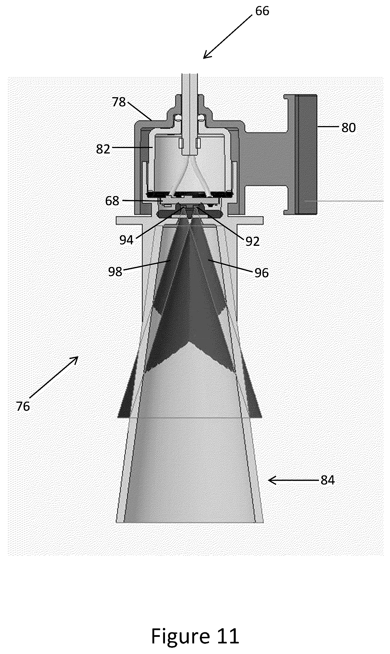 Patent US12092506 Figure 11 – Sump pump system, including water level sensor shield
