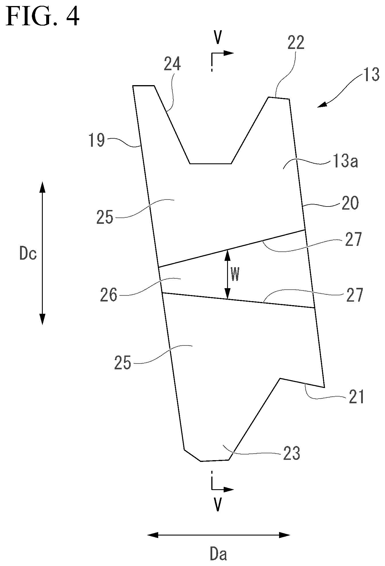 Patent US12092511 Figure 4 – Blade vibration monitoring device, blade vibration monitoring system, moving blade, and rotary machine