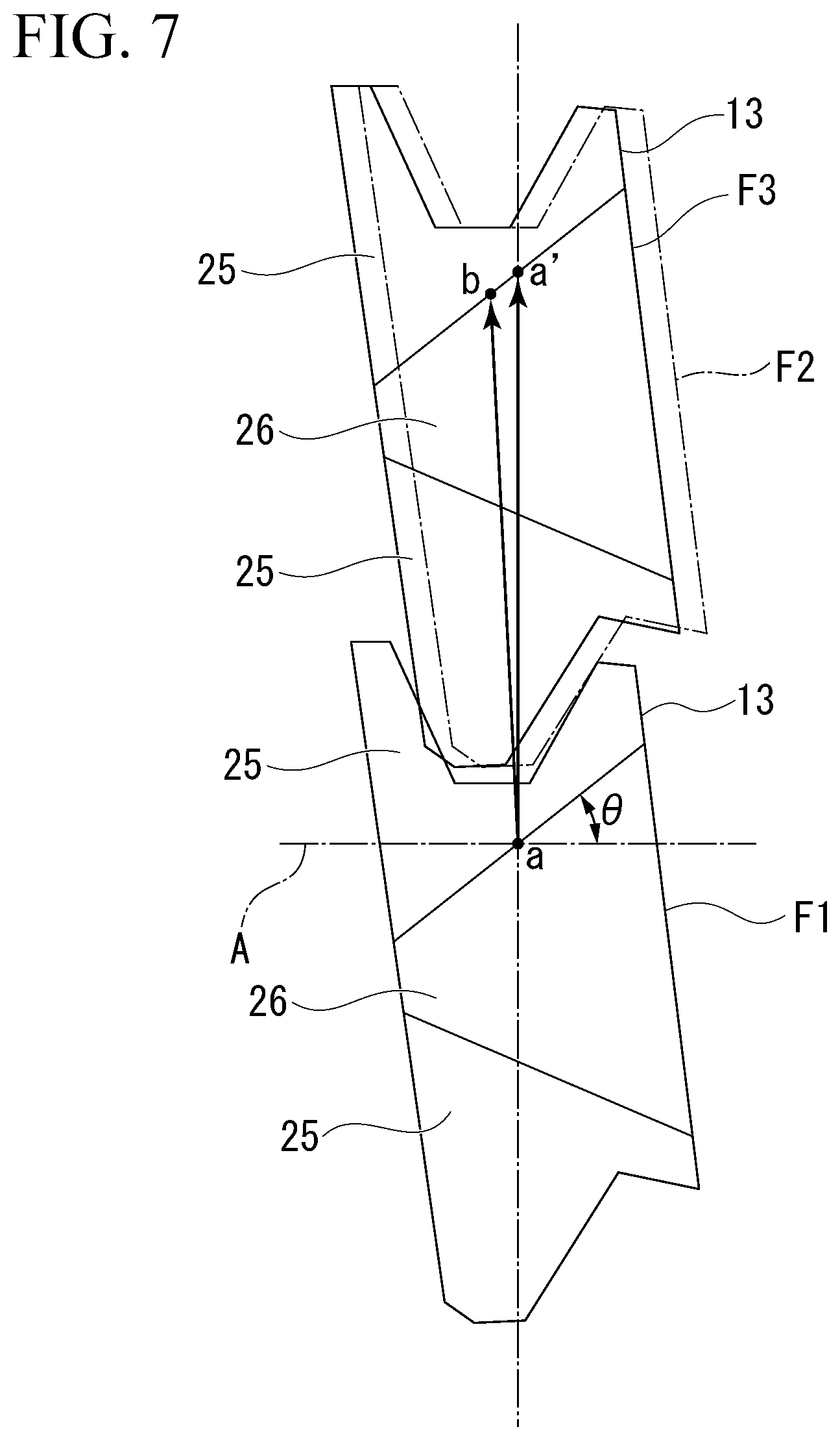 Patent US12092511 Figure 6 – Blade vibration monitoring device, blade vibration monitoring system, moving blade, and rotary machine