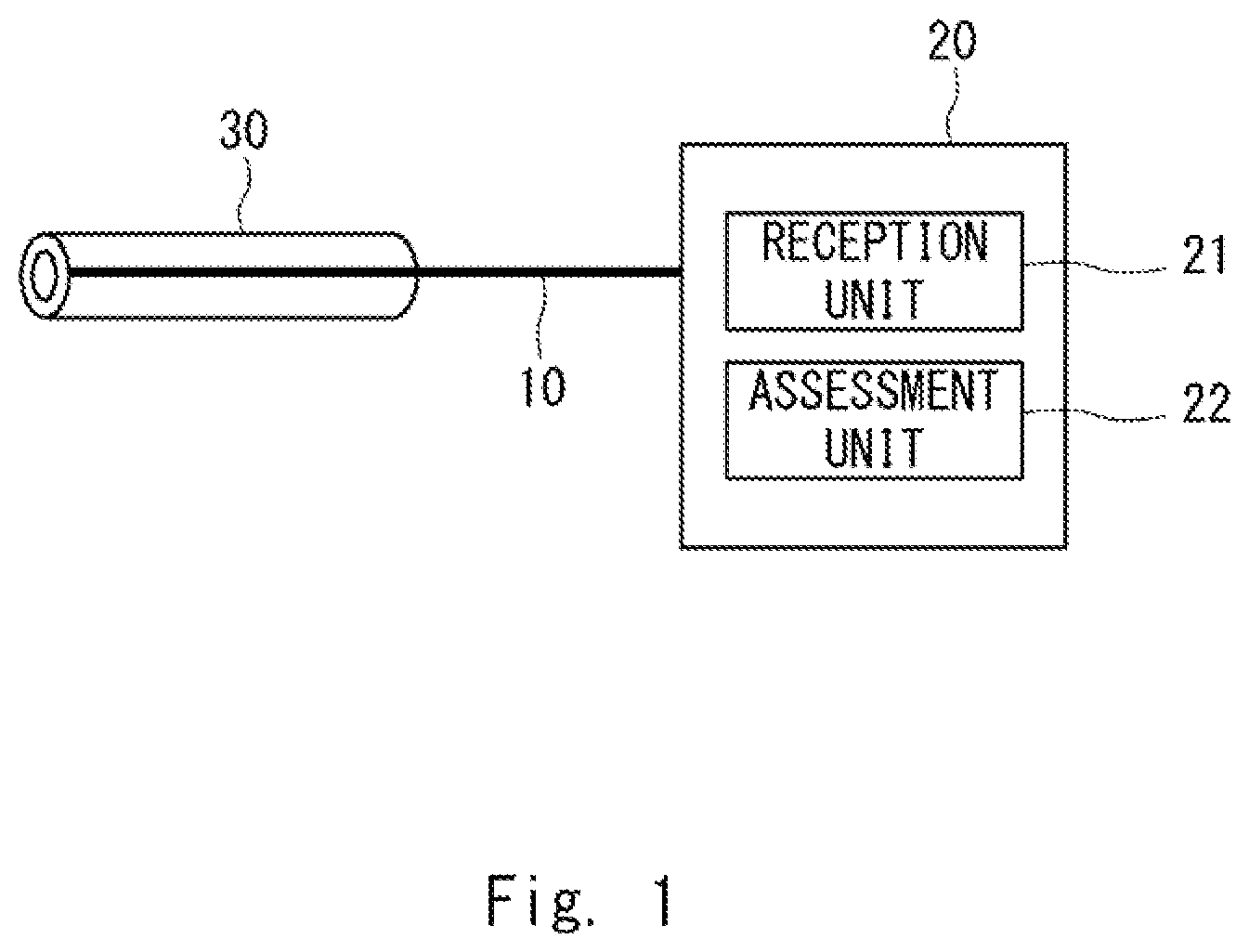 Patent US12092514 Figure 1 – Optical fiber sensing system, optical fiber sensing device, and method for detecting pipe deterioration