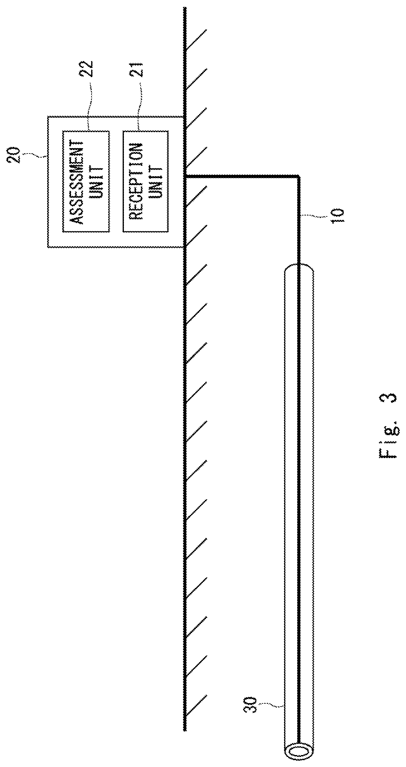 Patent US12092514 Figure 3 – Optical fiber sensing system, optical fiber sensing device, and method for detecting pipe deterioration
