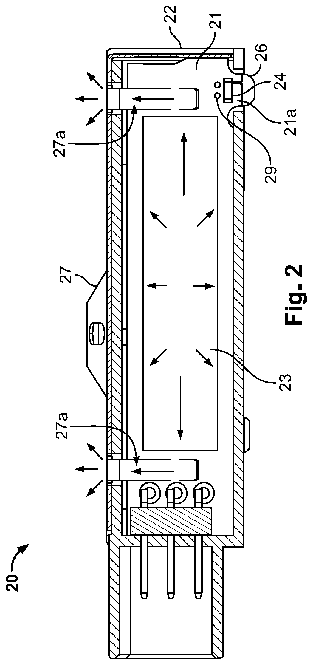 Patent US12092527 Figure 2 – Temperature sensor device for a windshield of a vehicle