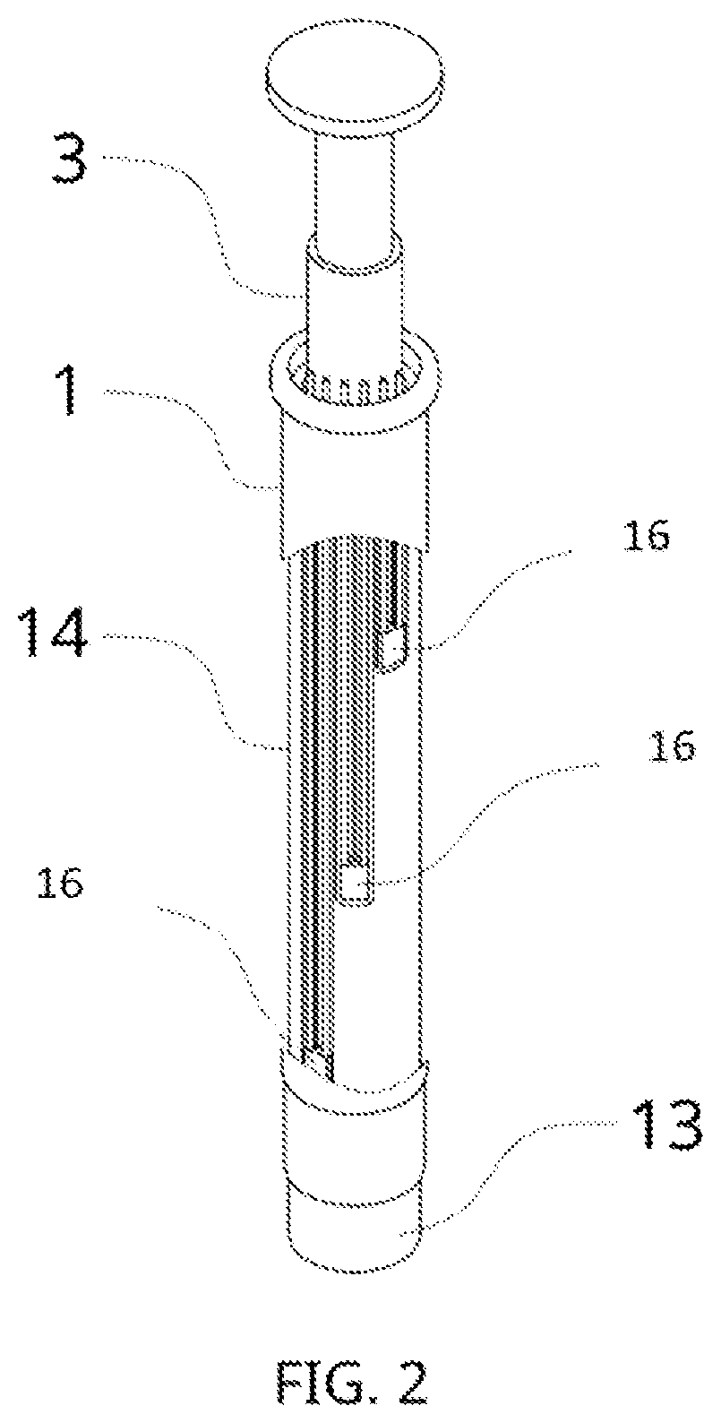 Patent US12092530 Figure 2 – Material cartridge arrangement for a dispensing system