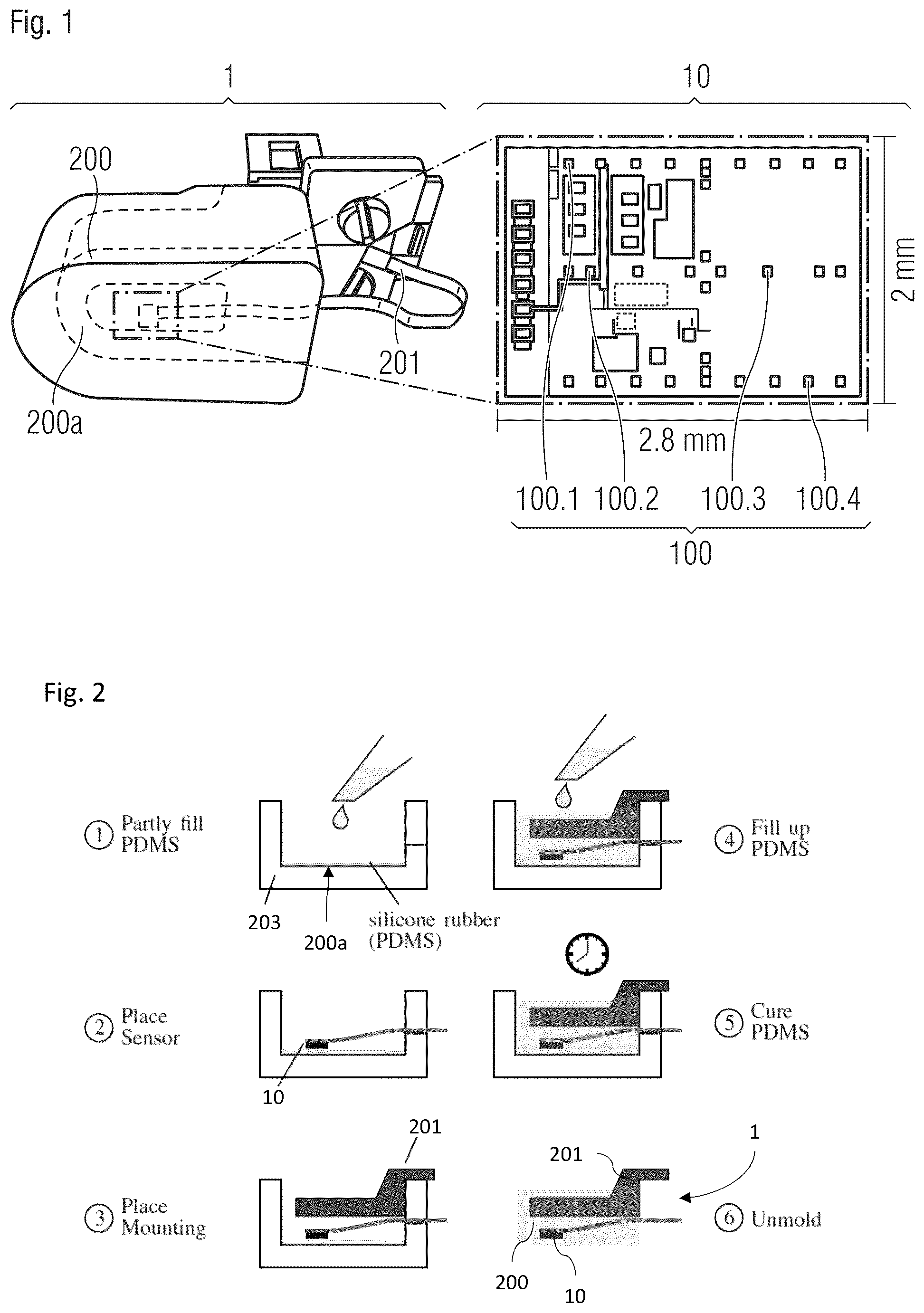 Patent US12092534 — Tactile sensor including a memory with a classification scheme and method for operating a tactile sensor — Figure 1