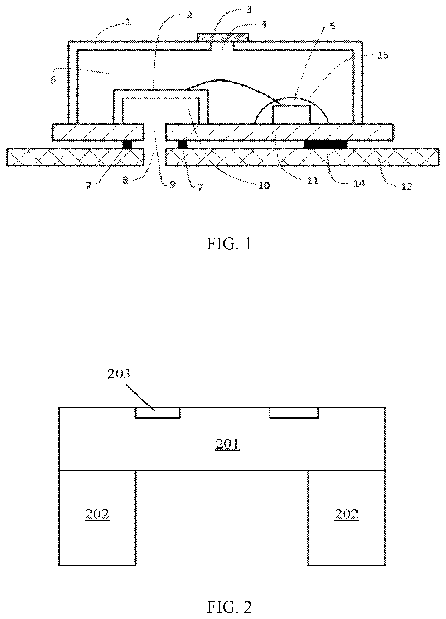 Patent US12092540 Figure 1 – Package structure for differential pressure sensor, and electronic device