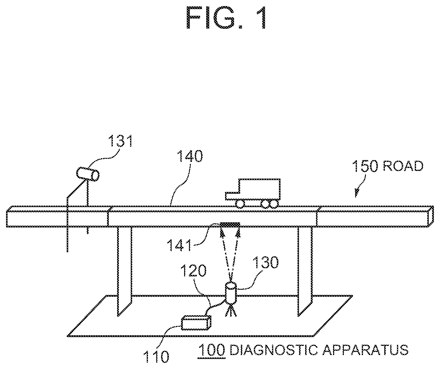 Patent US12092551 Figure 1 – Structure deflection measurement apparatus