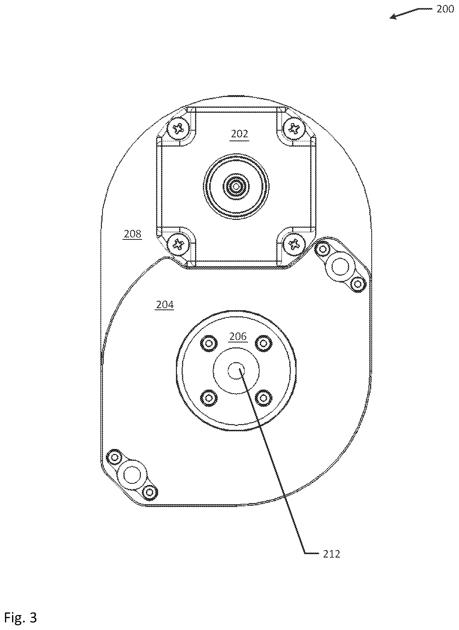 Patent US12092555 Figure 3 – Apparatus for dynamically varying extraction distance between extraction volume and sample surface
