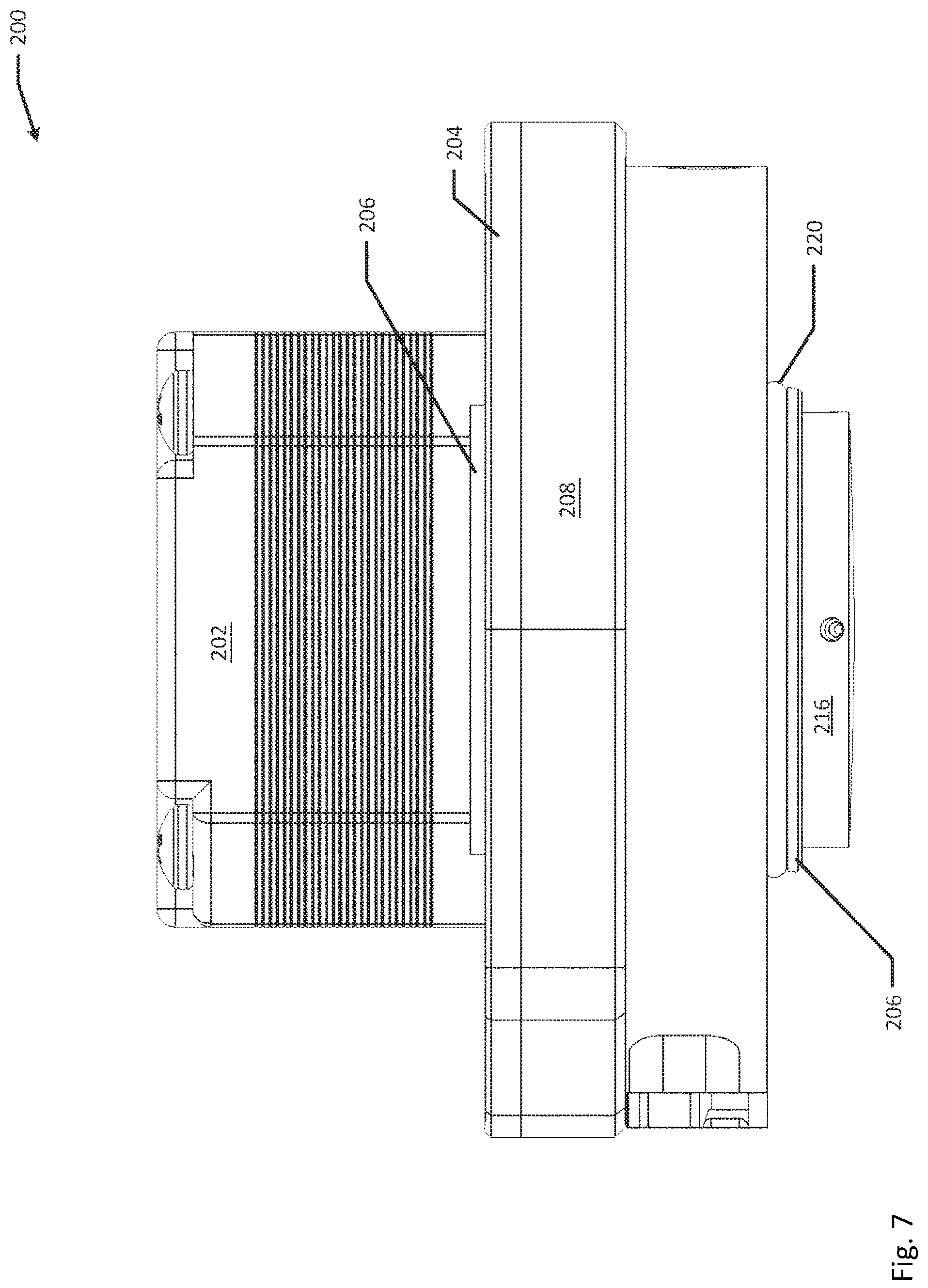 Patent US12092555 Figure 7 – Apparatus for dynamically varying extraction distance between extraction volume and sample surface