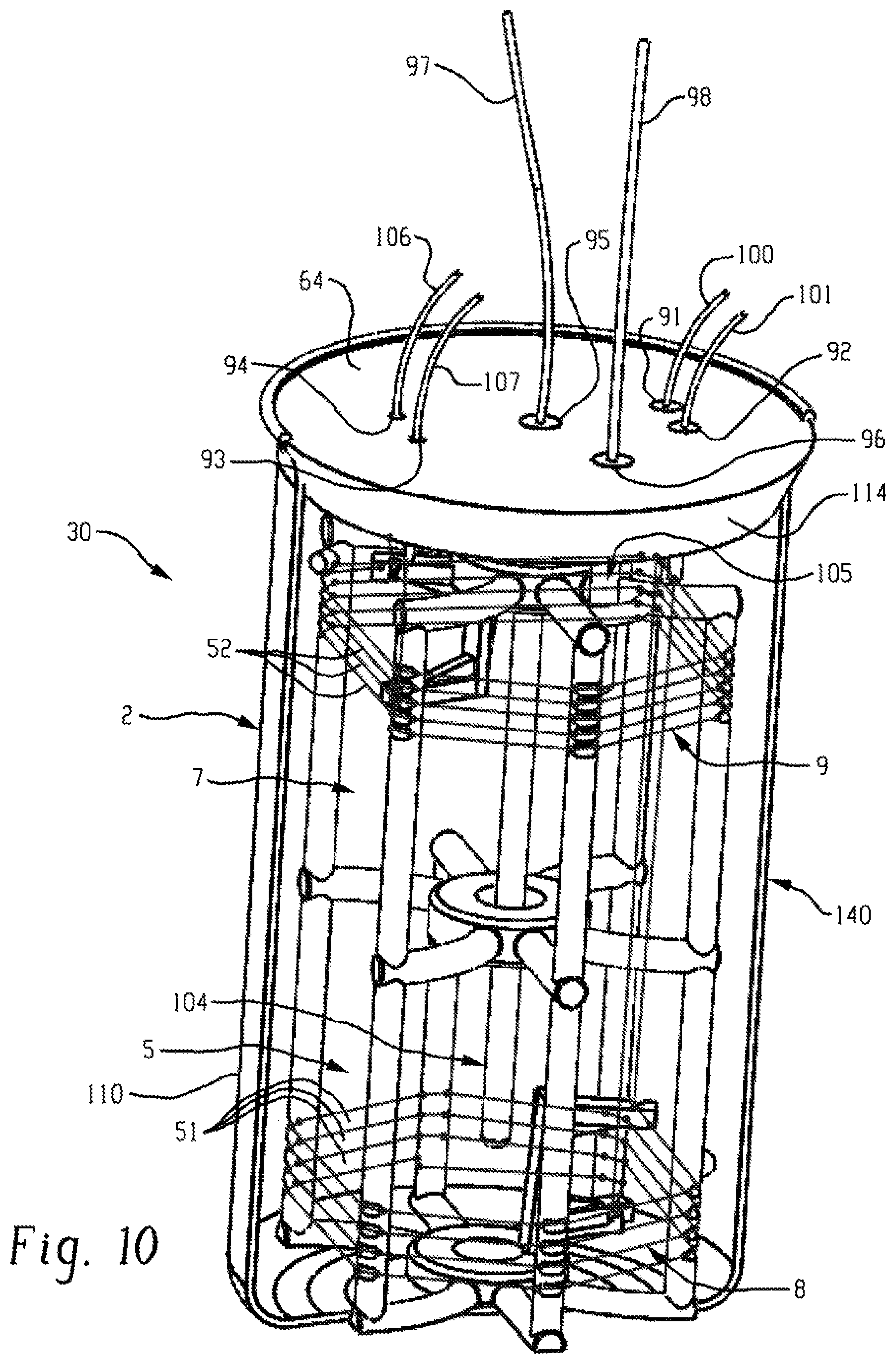 Patent US12092562 Figure 7 – Device and testing apparatus for liquid and vapor wire exposure testing