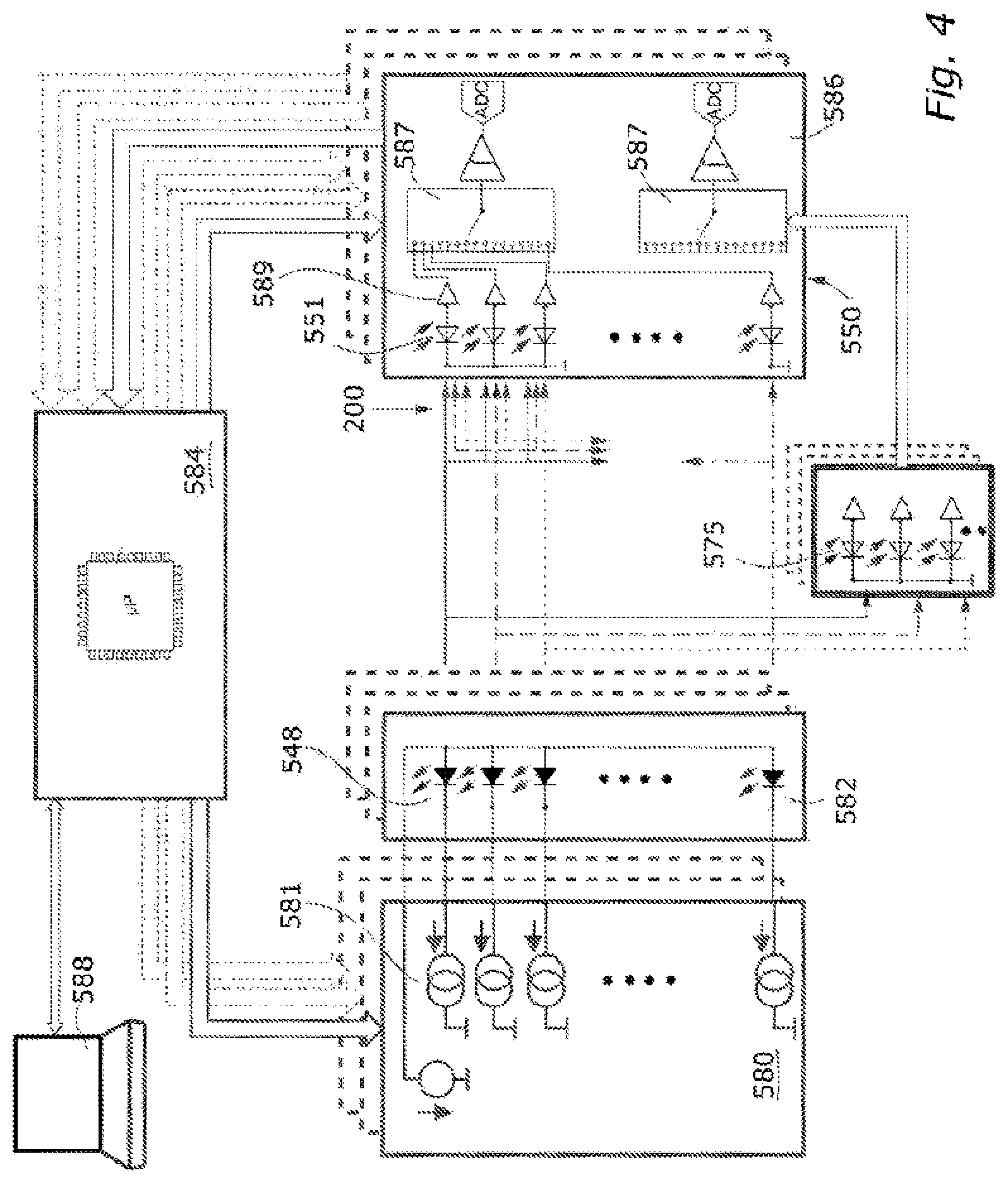 Patent US12092568 Figure 7 – Optical measuring unit and optical measuring method for obtaining measurement signals of fluid media