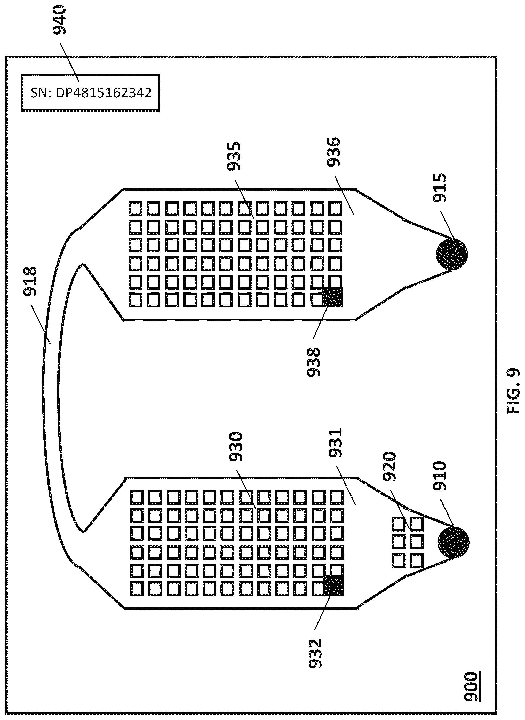 Patent US12092578 Figure 15 – Integrated arrays for single-analyte processes