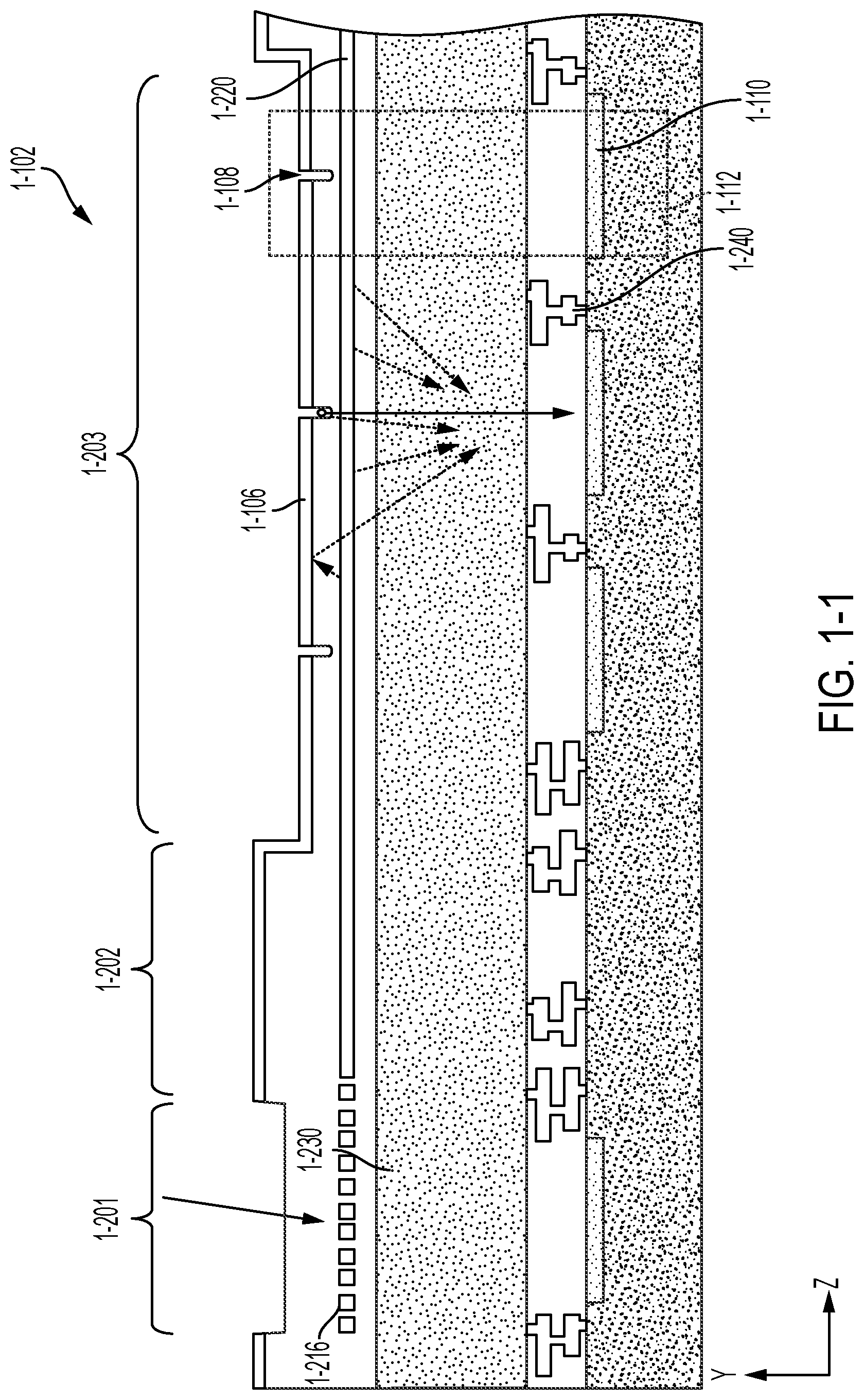 Patent US12092579 Figure 1 – Integrated sensor with reduced skew