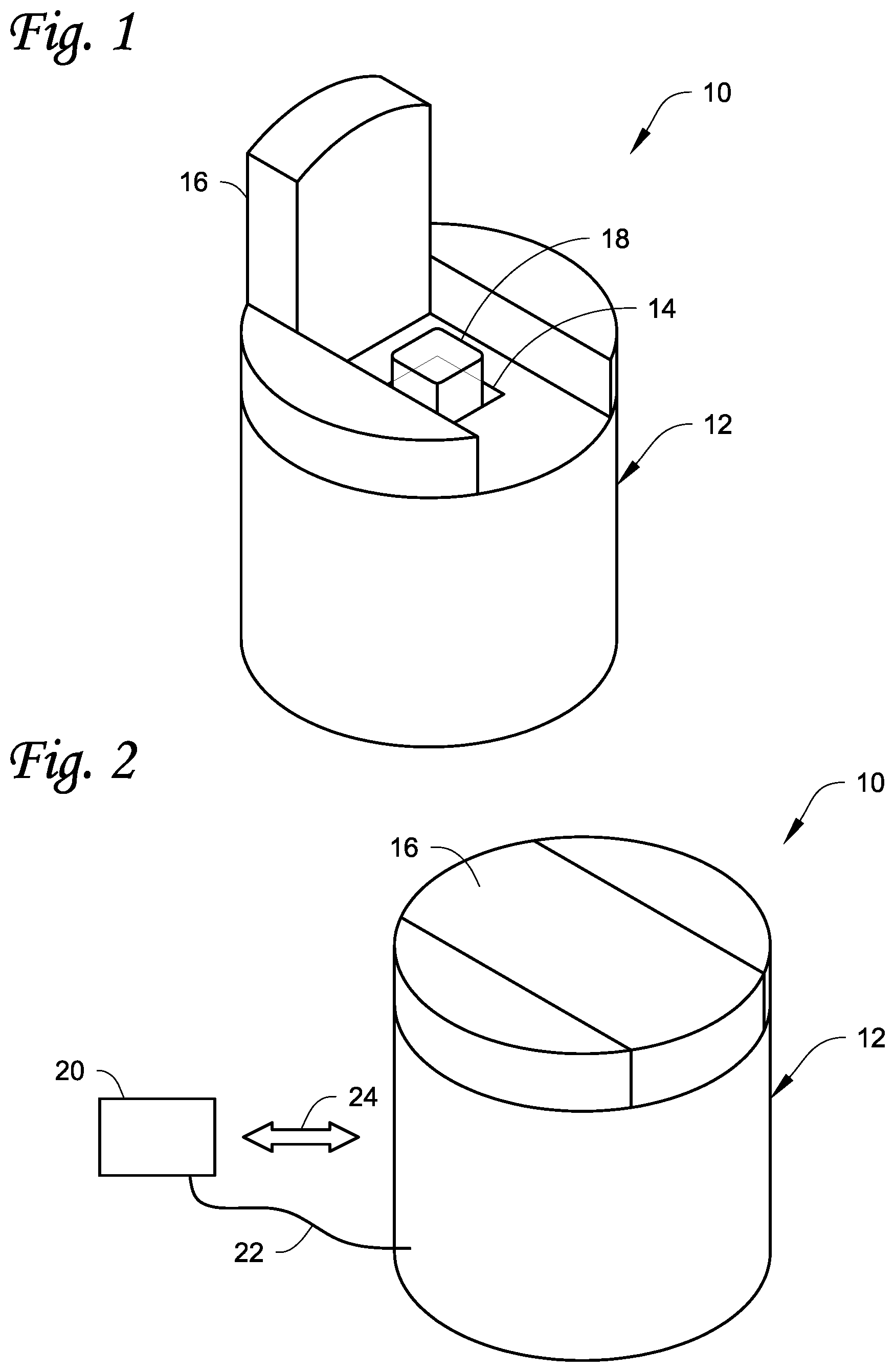 Patent US12092589 Figure 1 – In vitro analyte sensor using one or more detector arrays that operate in radio/microwave frequency bands
