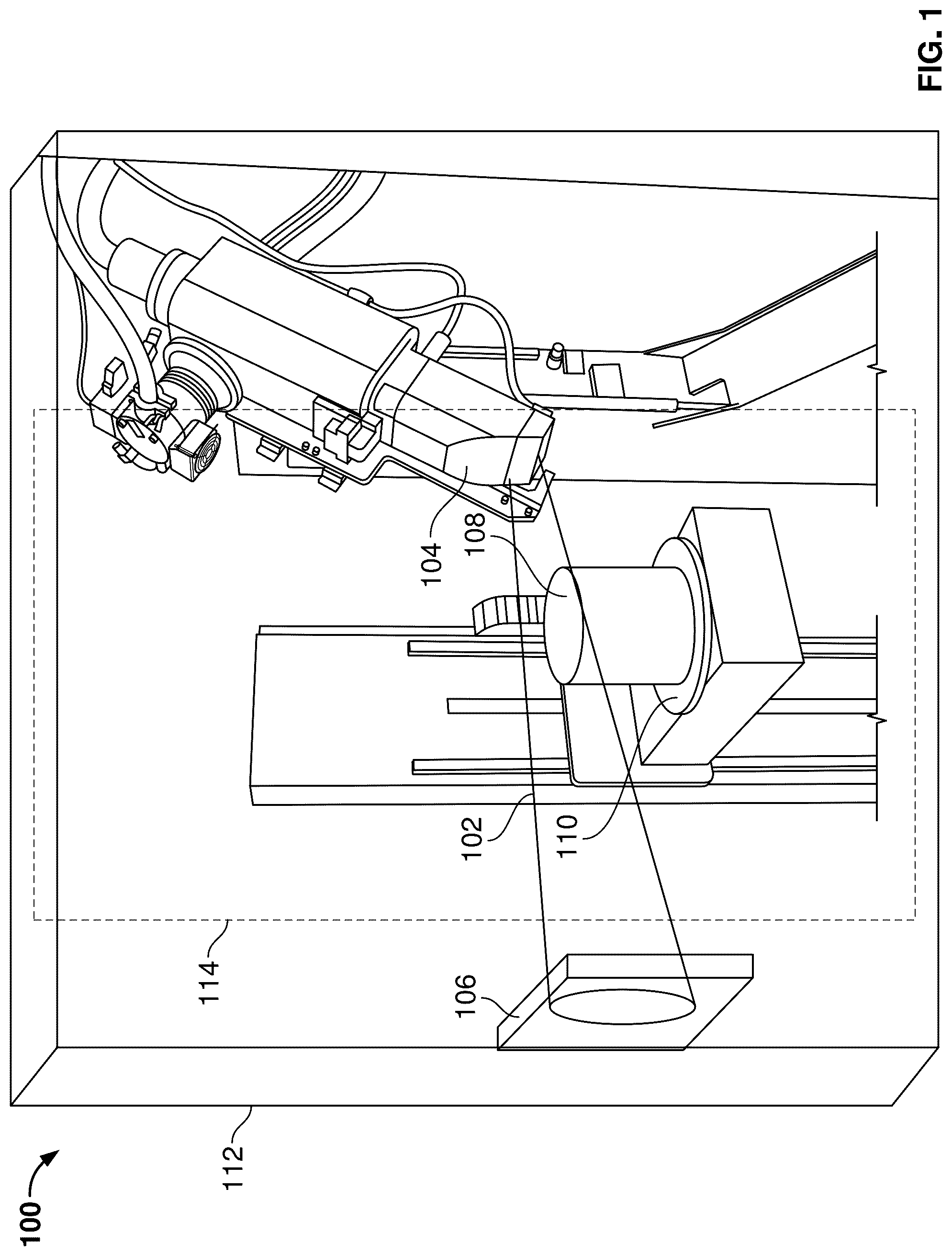 Patent US12092591 Figure 1 – Scan procedure generation systems and methods to generate scan procedures