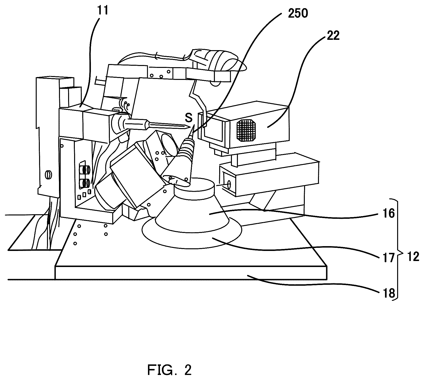 Patent US12092593 Figure 2 – Single-crystal X-ray structure analysis apparatus and method, and sample holder unit therefor