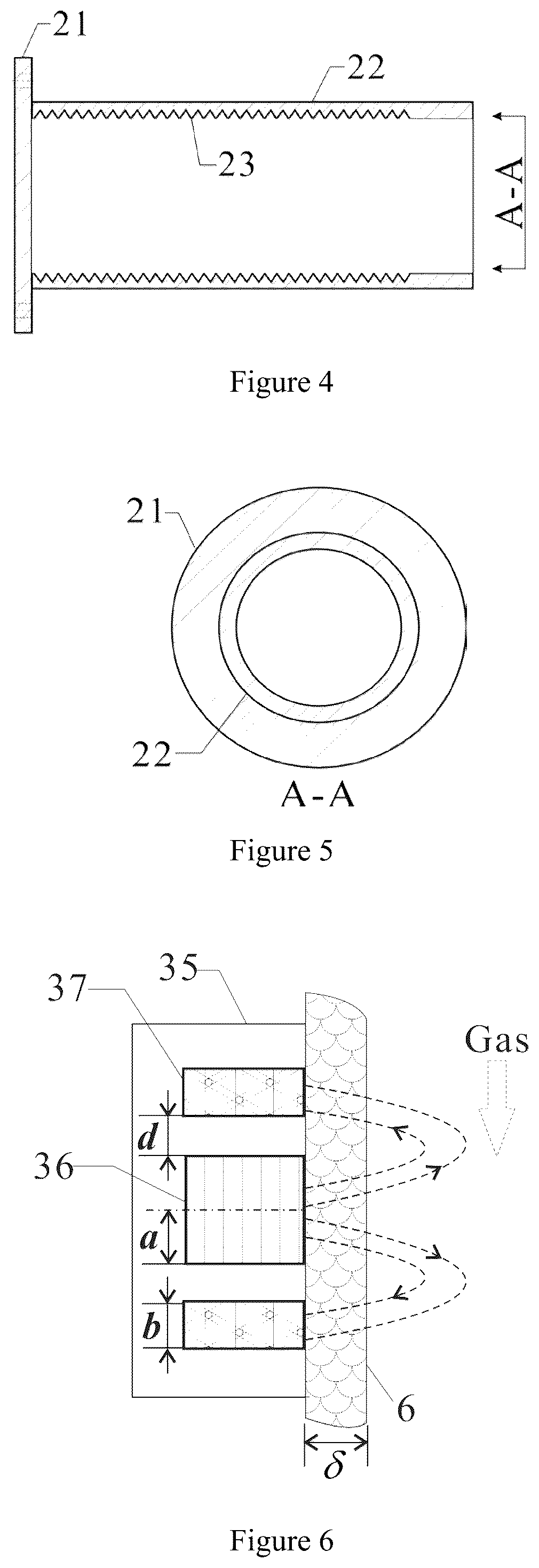 Patent US12092599 Figure 2 – Online monitoring device and method for fouling and slagging based on capacitance principle differential measurement