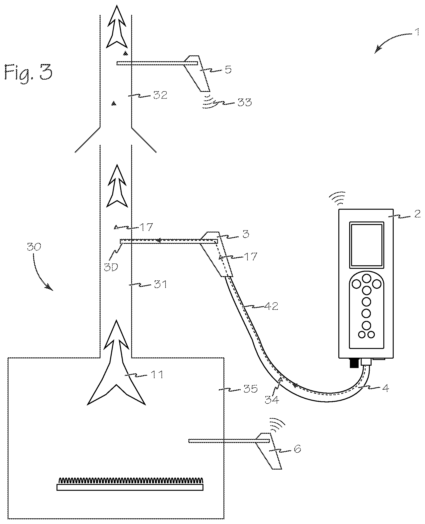 Patent US12092603 Figure 3 – Combustion analyzer