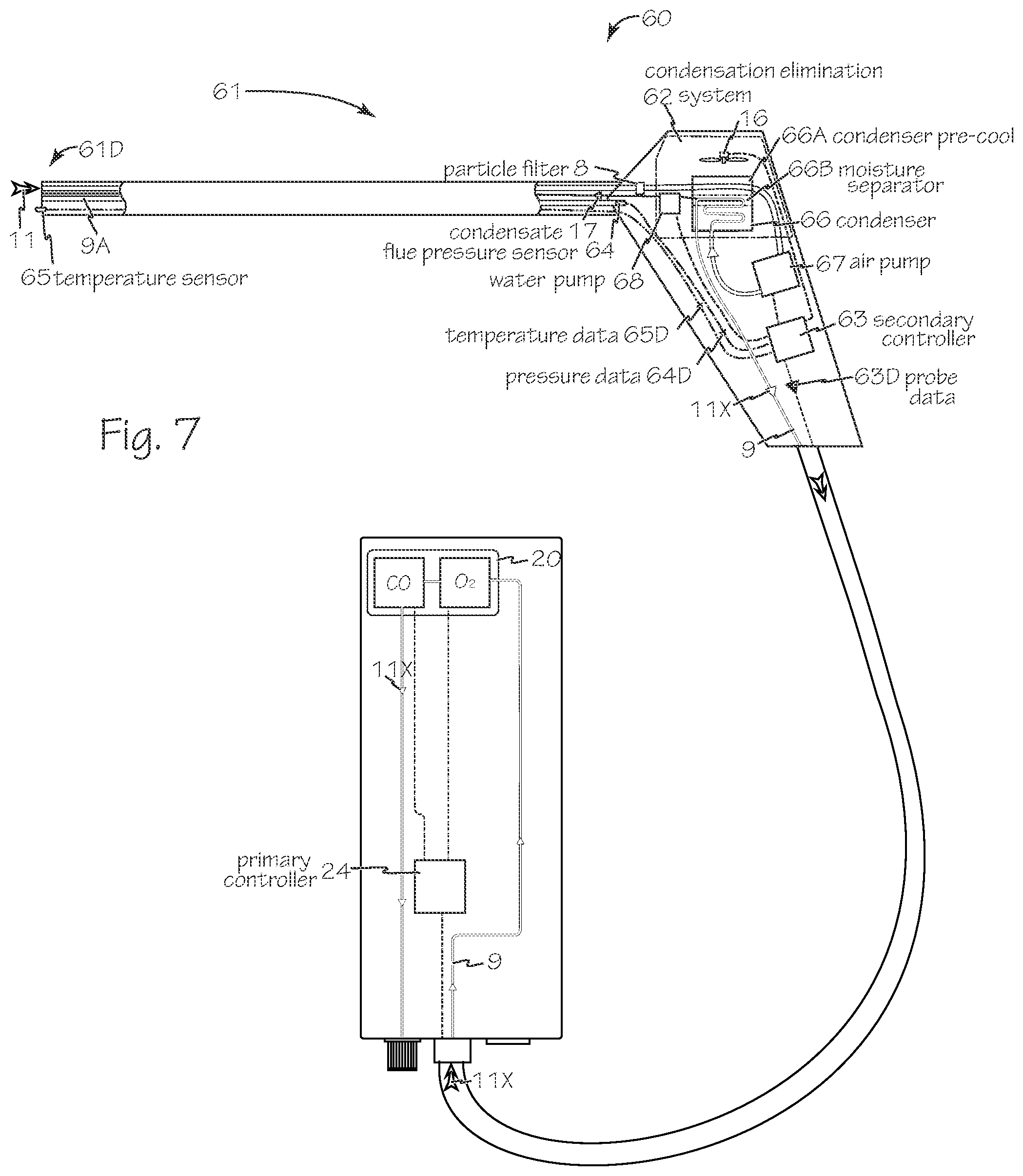 Patent US12092603 Figure 7 – Combustion analyzer