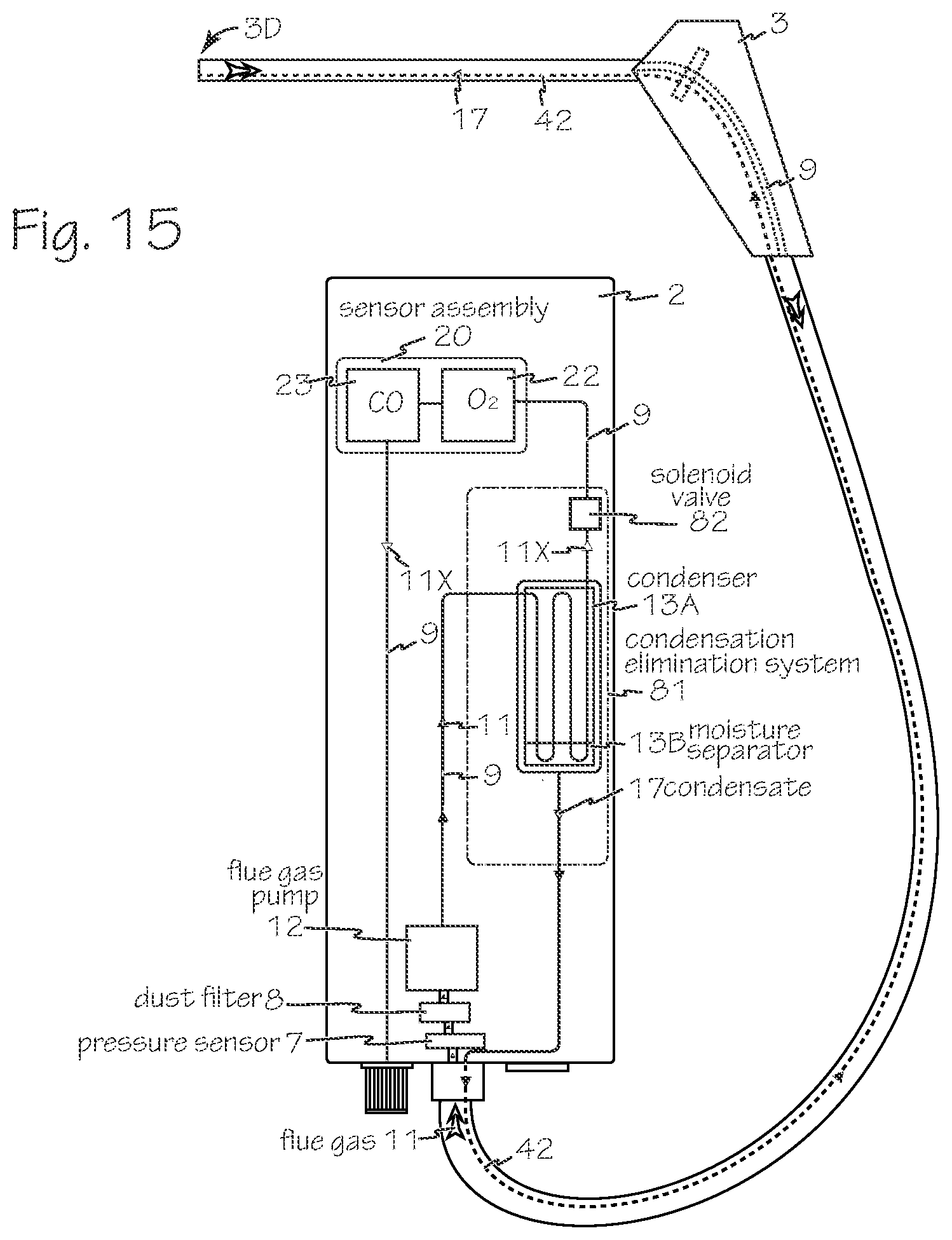 Patent US12092603 Figure 12 – Combustion analyzer