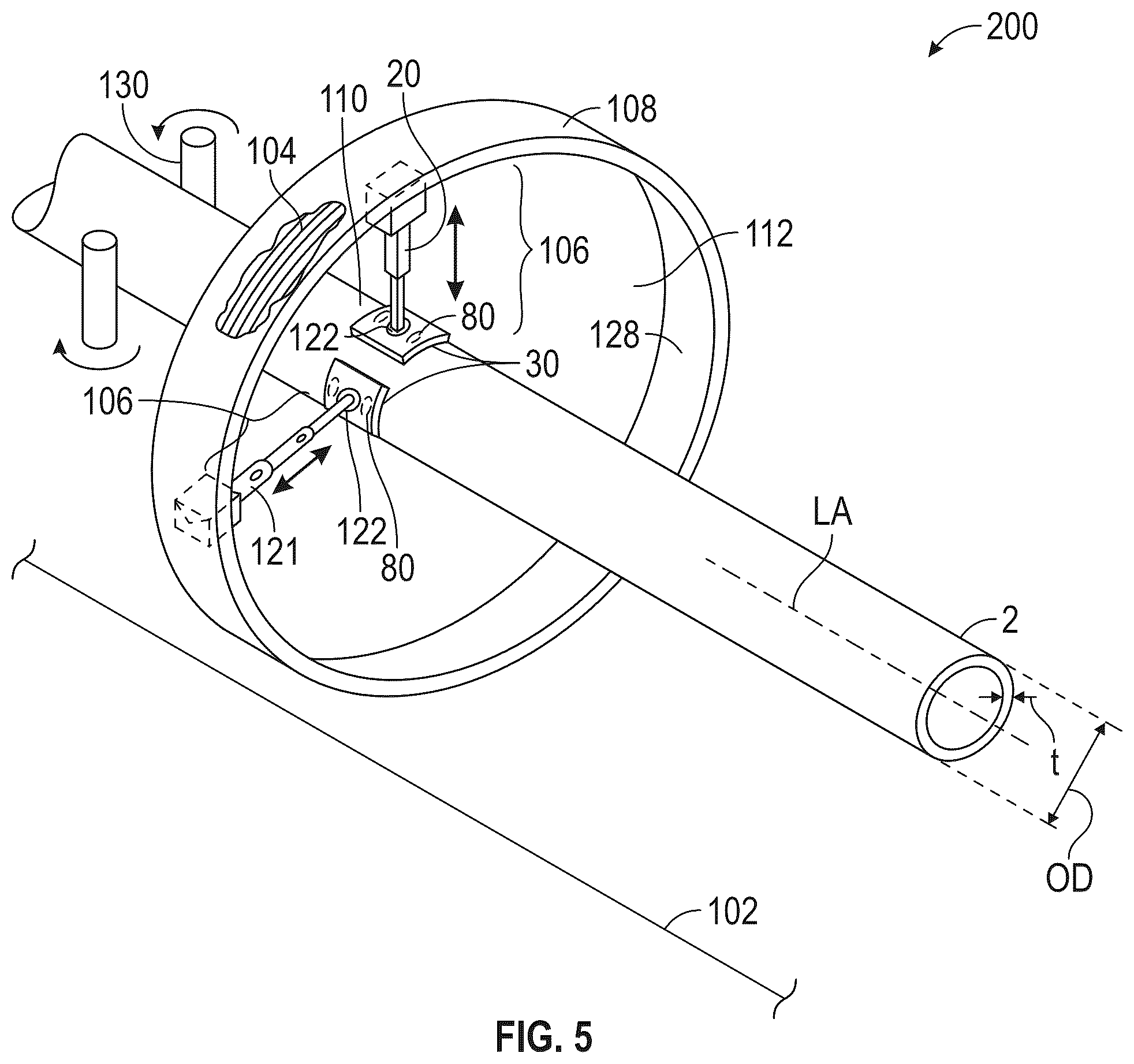 Patent US12092610 Figure 4 – Apparatus, systems, and methods for inspecting tubulars employing flexible inspection shoes