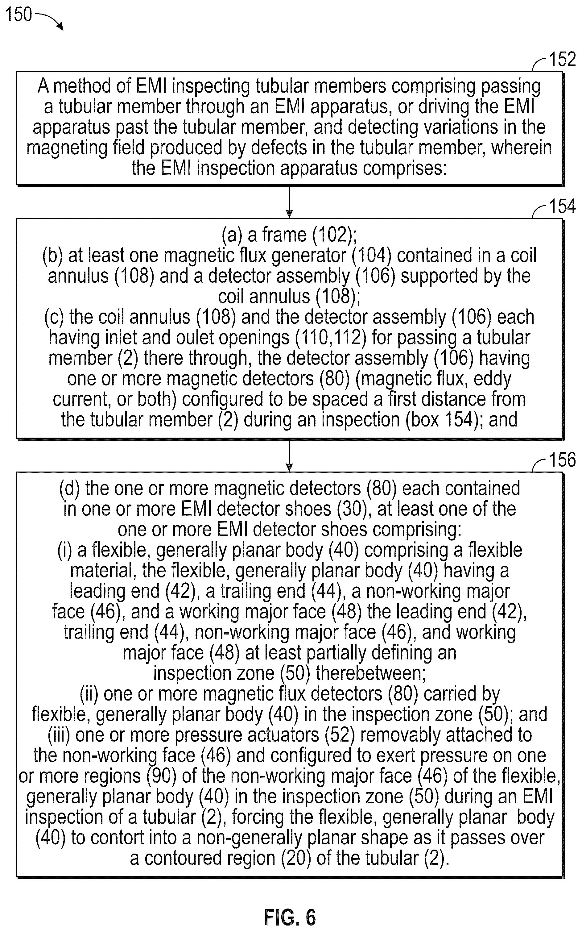 Patent US12092610 Figure 5 – Apparatus, systems, and methods for inspecting tubulars employing flexible inspection shoes