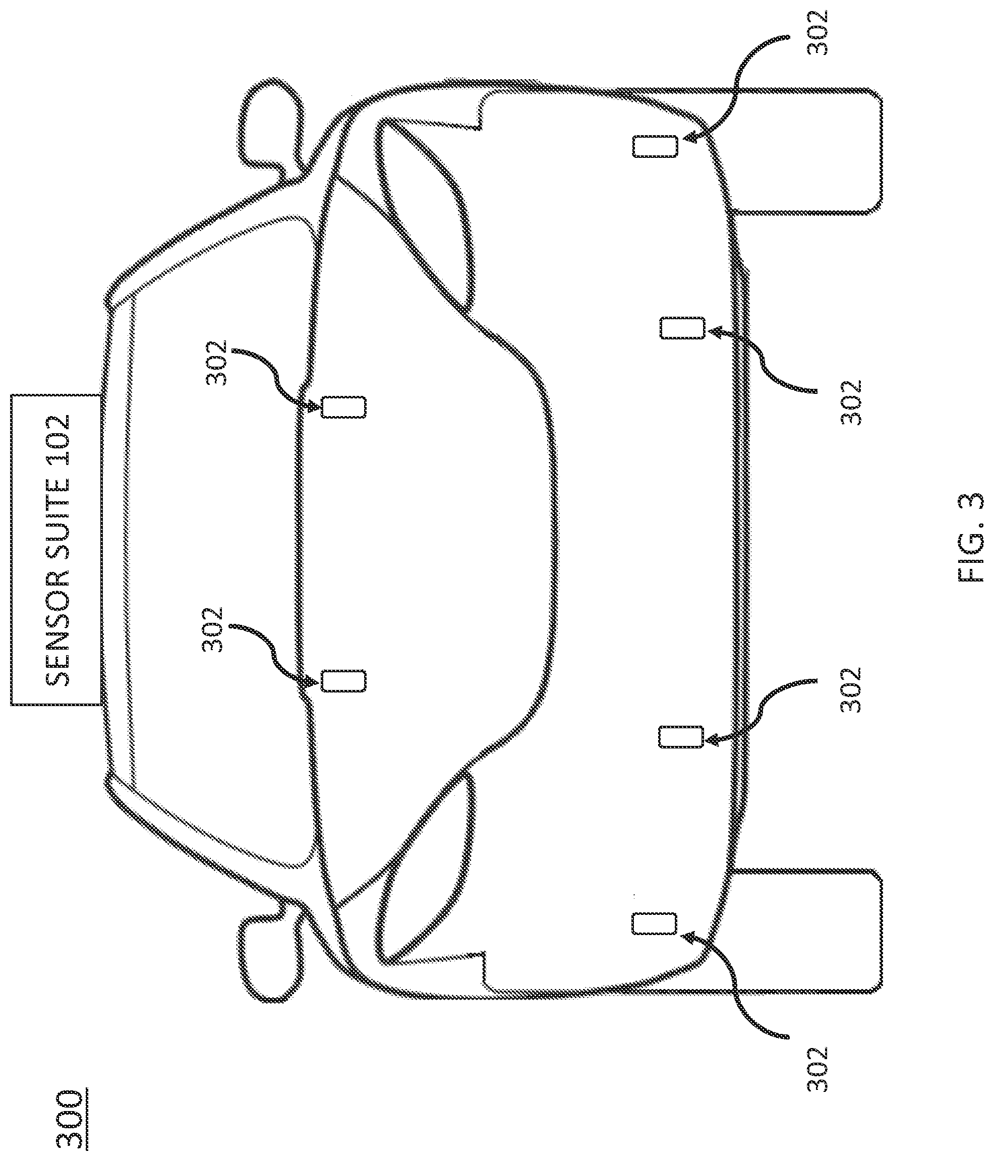 Patent US12092611 Figure 3 – Transducer-based structural health monitoring of autonomous vehicles