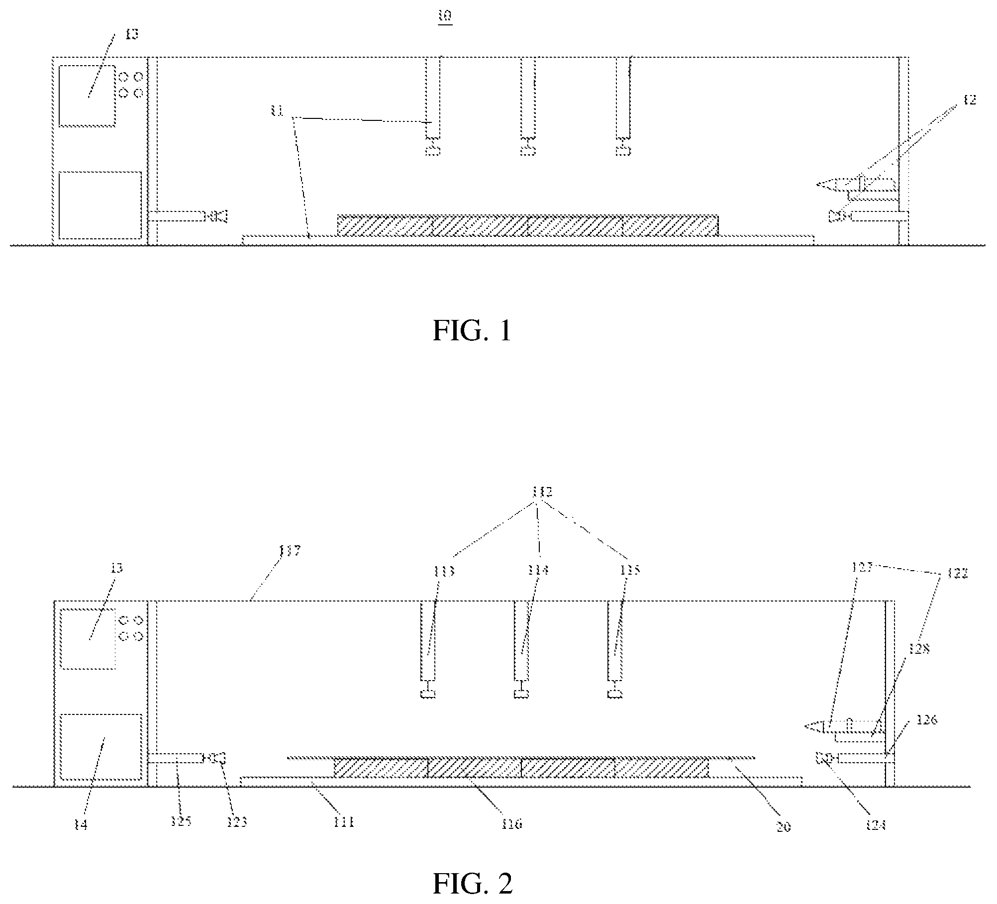 Patent US12092614 Figure 1 – Ultrasonic-resilience value testing apparatus for inorganic non-metal plate