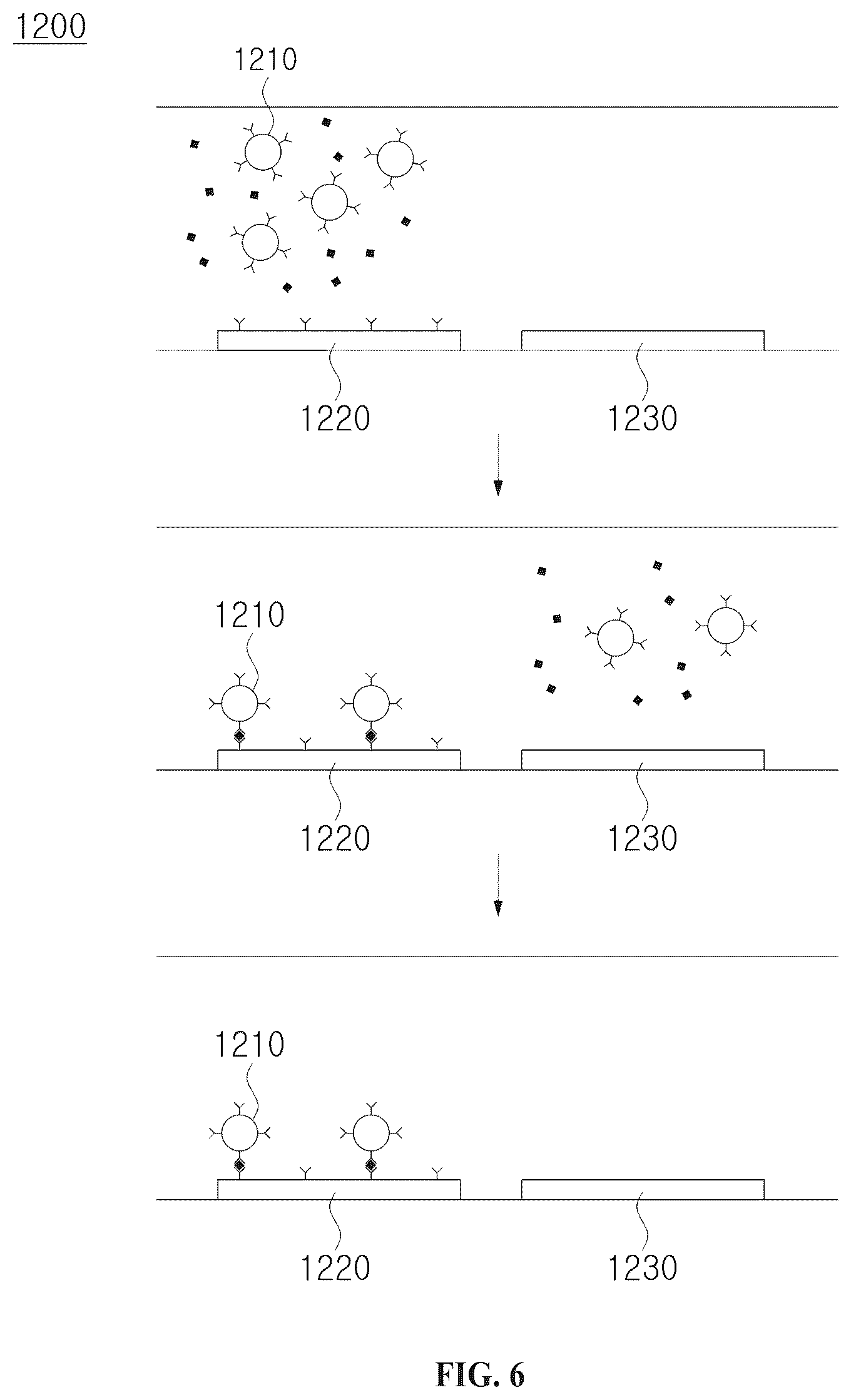 Patent US12092638 Figure 6 – Biosensor using magnetic nanoparticles, and detection device and detection method using same