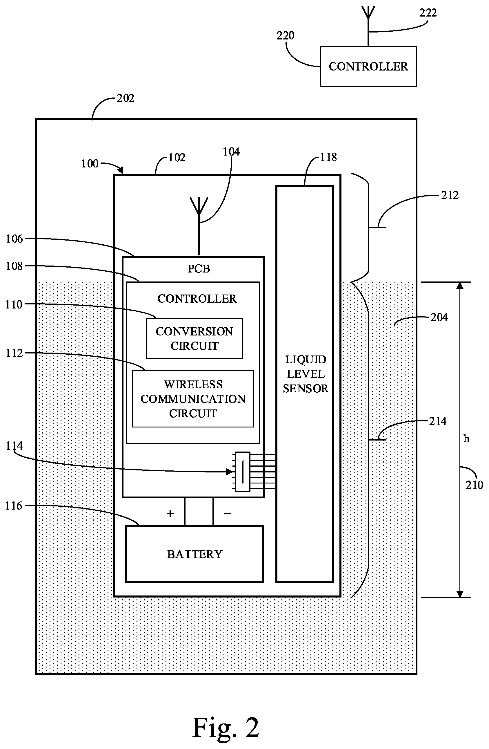 Patent US12092651 Figure 2 – Hydrometer device