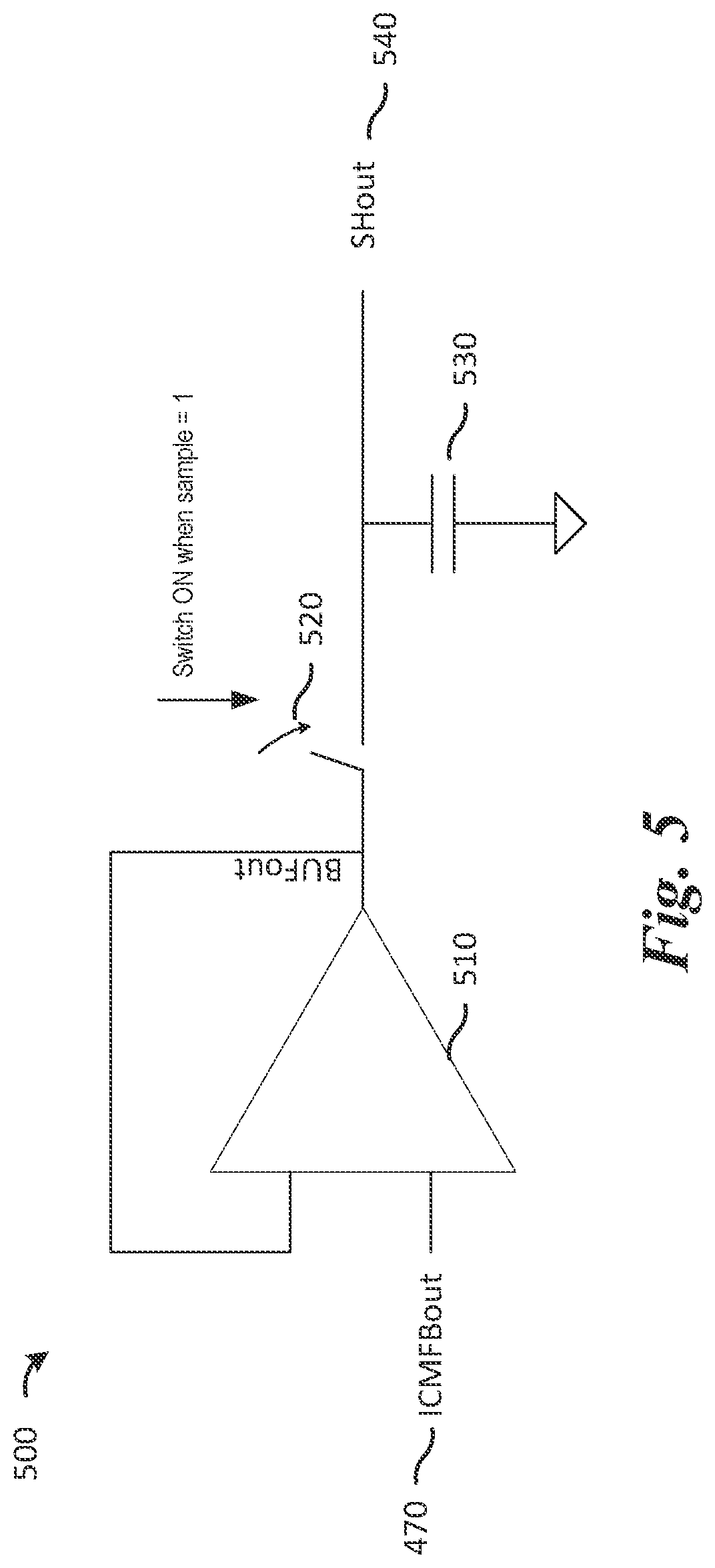 Patent US12092653 Figure 5 – Sensing an ICMFB output to detect functional state of a mems sensor