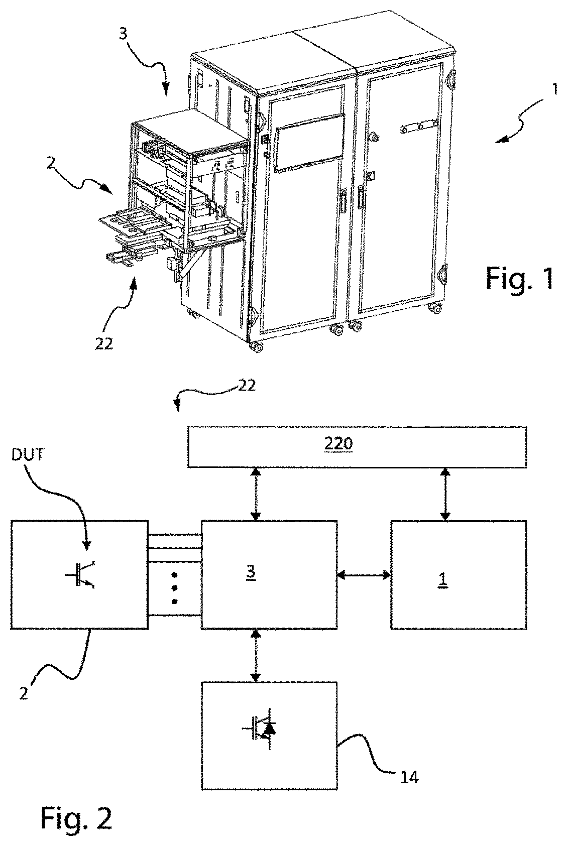 Patent US12092659 — Safety system for needle probe card for high-voltage and high-current test on power semiconductor devices, related test machine and corresponding testing method — Figure 1