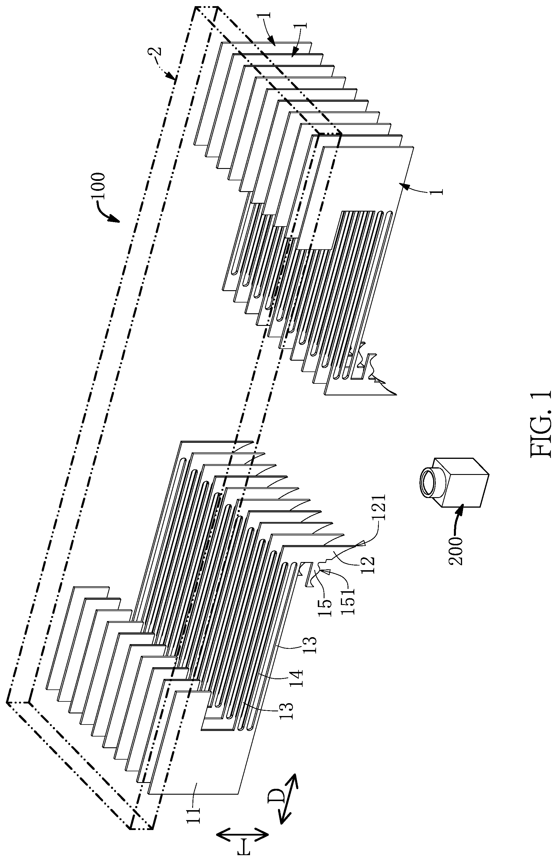 Patent US12092661 — Cantilever probe card device and elastic probe thereof — Figure 1
