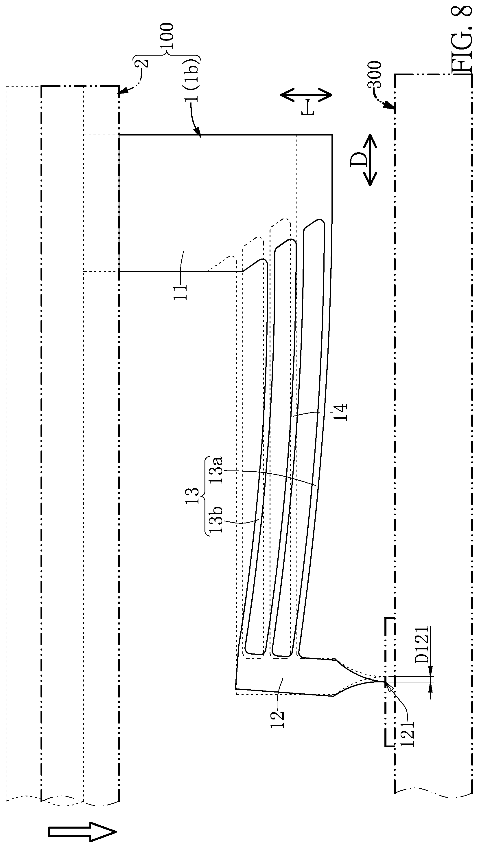 Patent US12092661 Figure 8 – Cantilever probe card device and elastic probe thereof