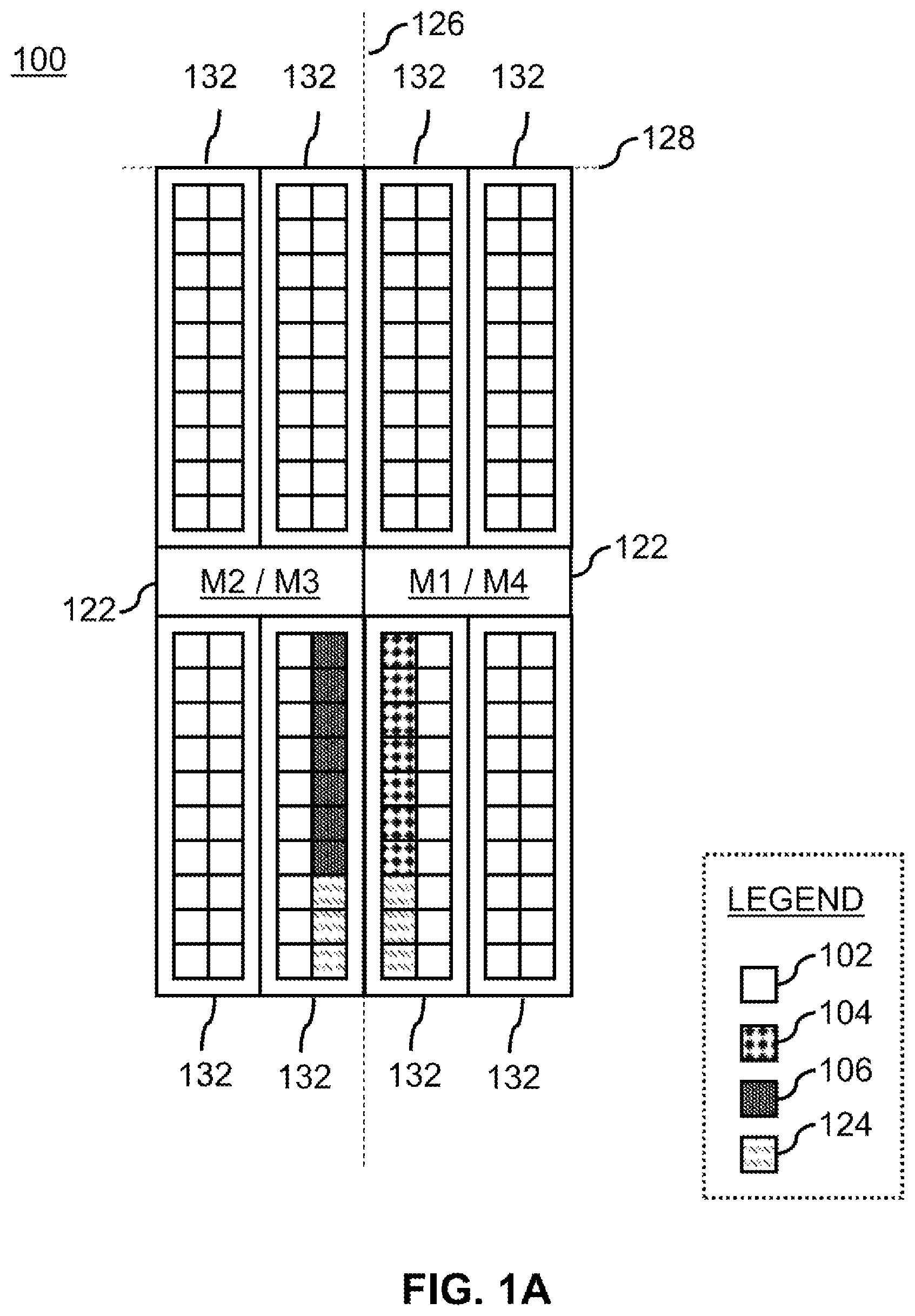 Patent US12092664 Figure 1 – Layout for integrated resistor with current sense functionality